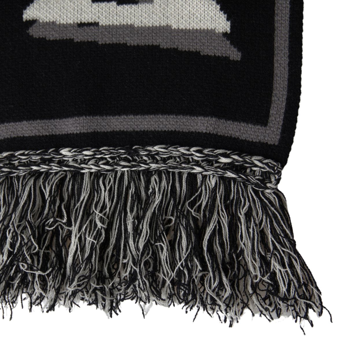 Dolce & Gabbana Black Cashmere Knitted Wrap Shawl Fringe Scarf