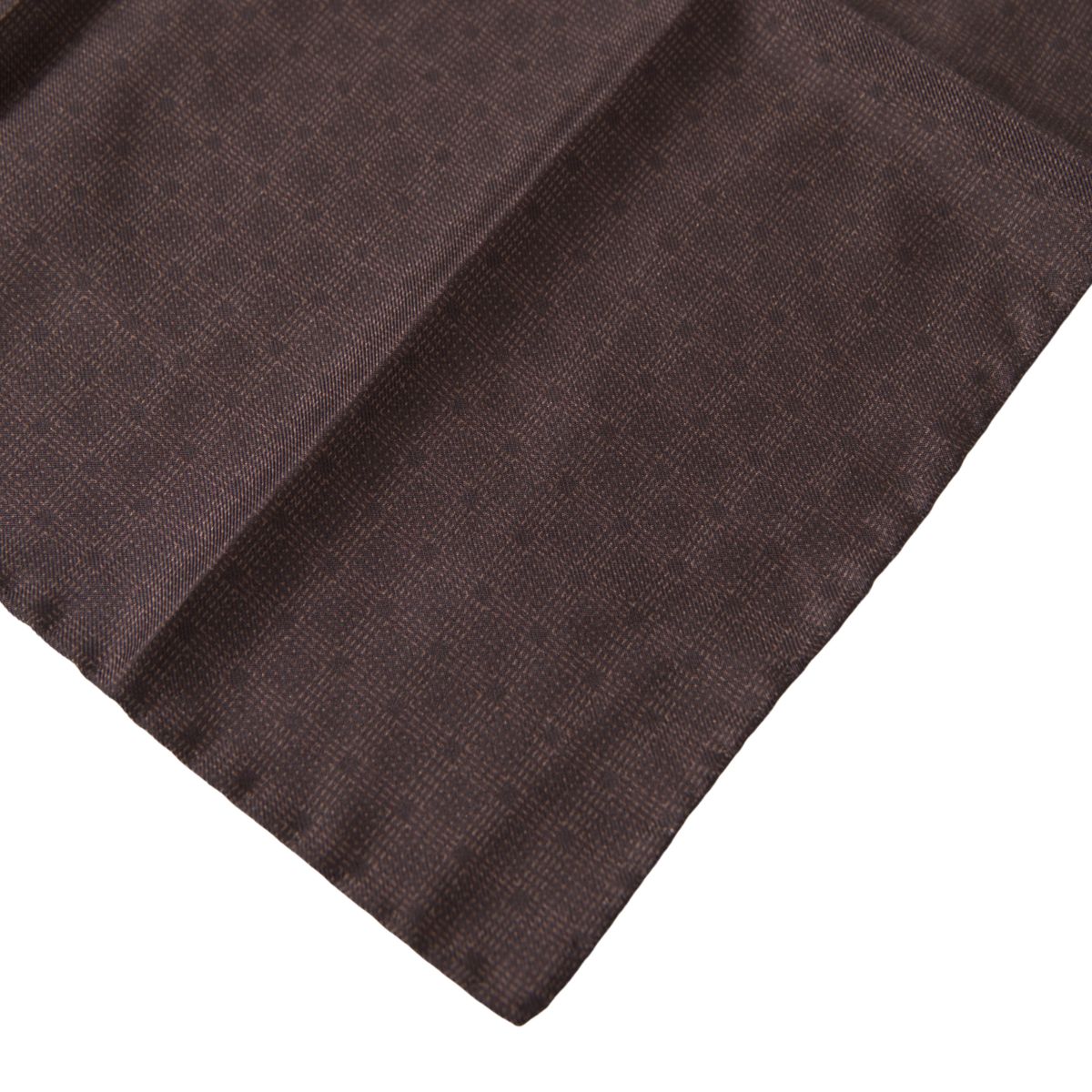 Dolce & Gabbana Brown Patterned Silk Square Handkerchief Scarf