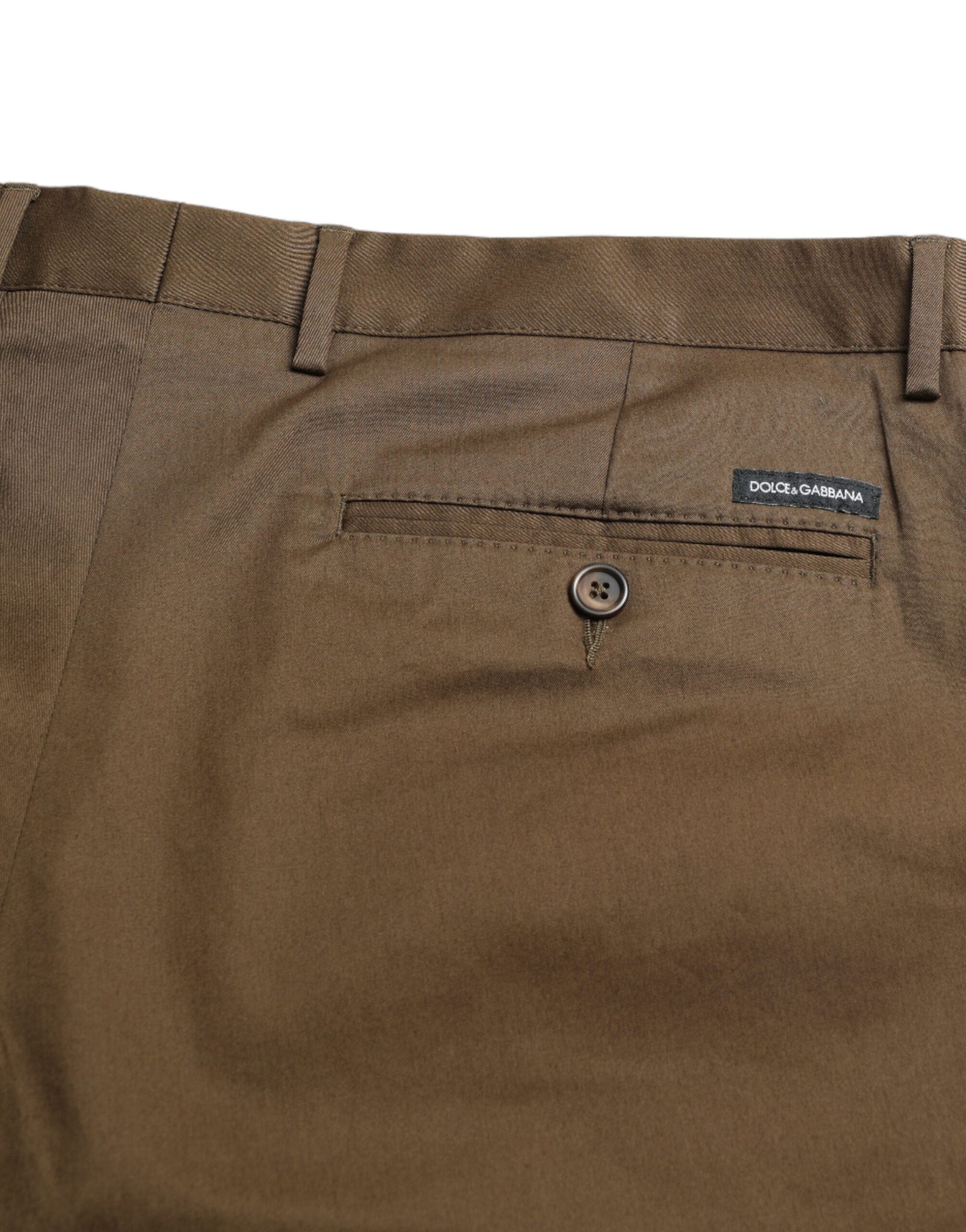 Dolce & Gabbana Brown Cotton Stretch Men Bermuda Shorts