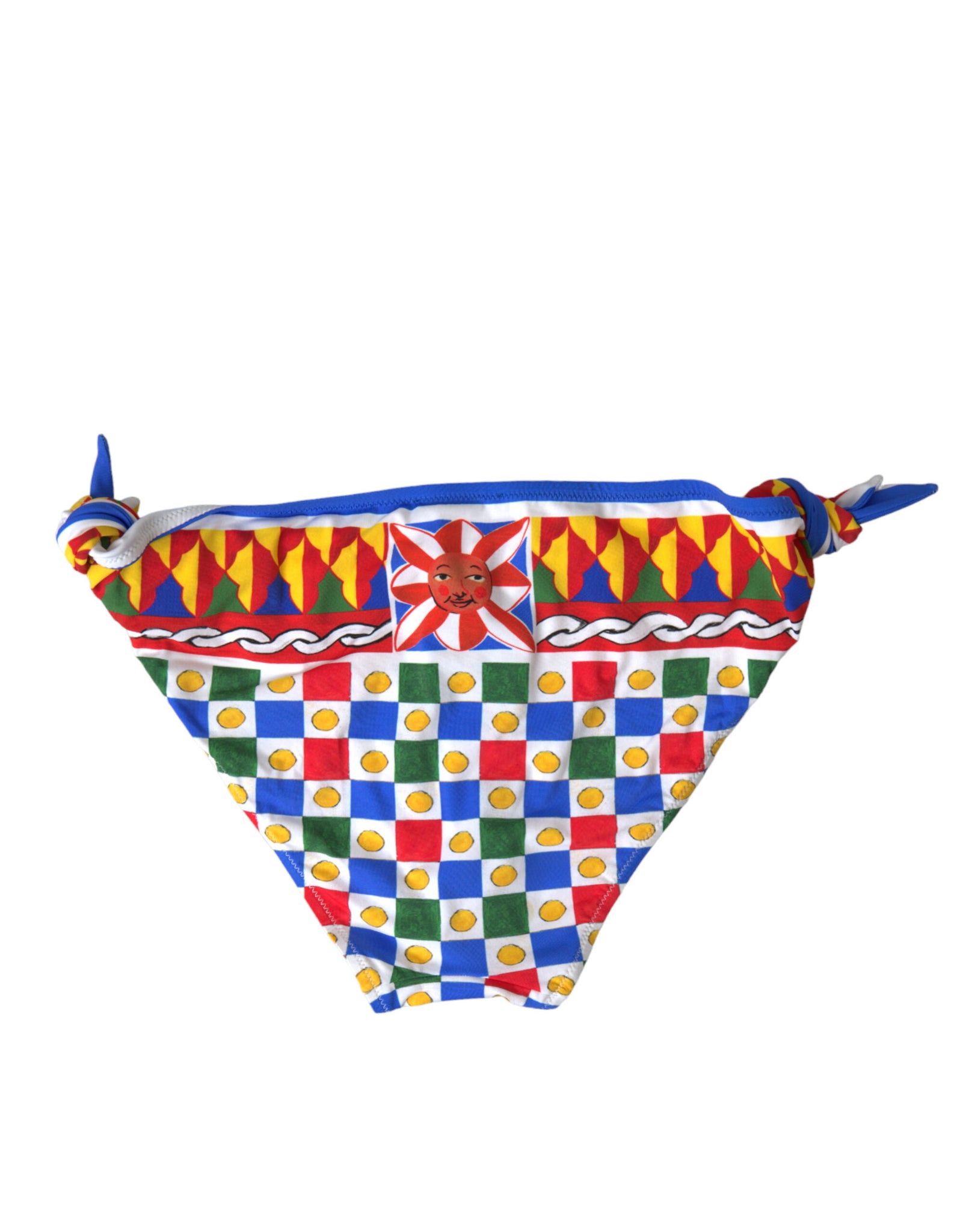 Dolce & Gabbana Multicolor Carretto Bottom Swim Beachwear Bikini