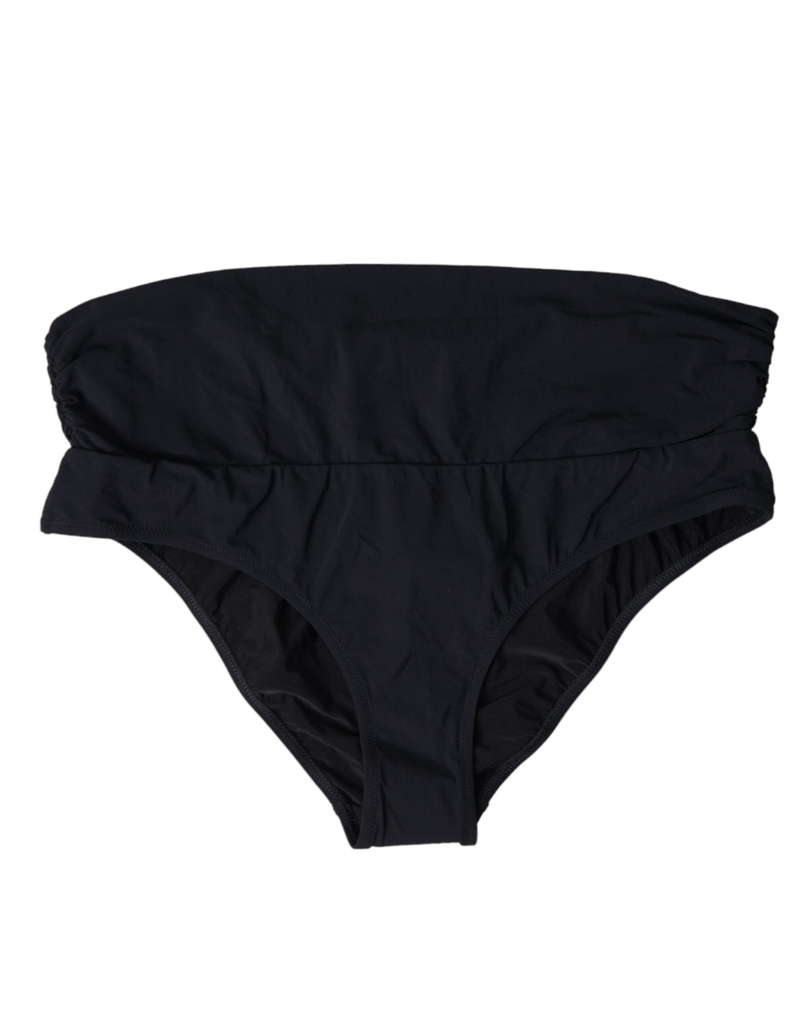 Dolce & Gabbana Black Nylon Stretch Swimwear Slip Bottom Bikini