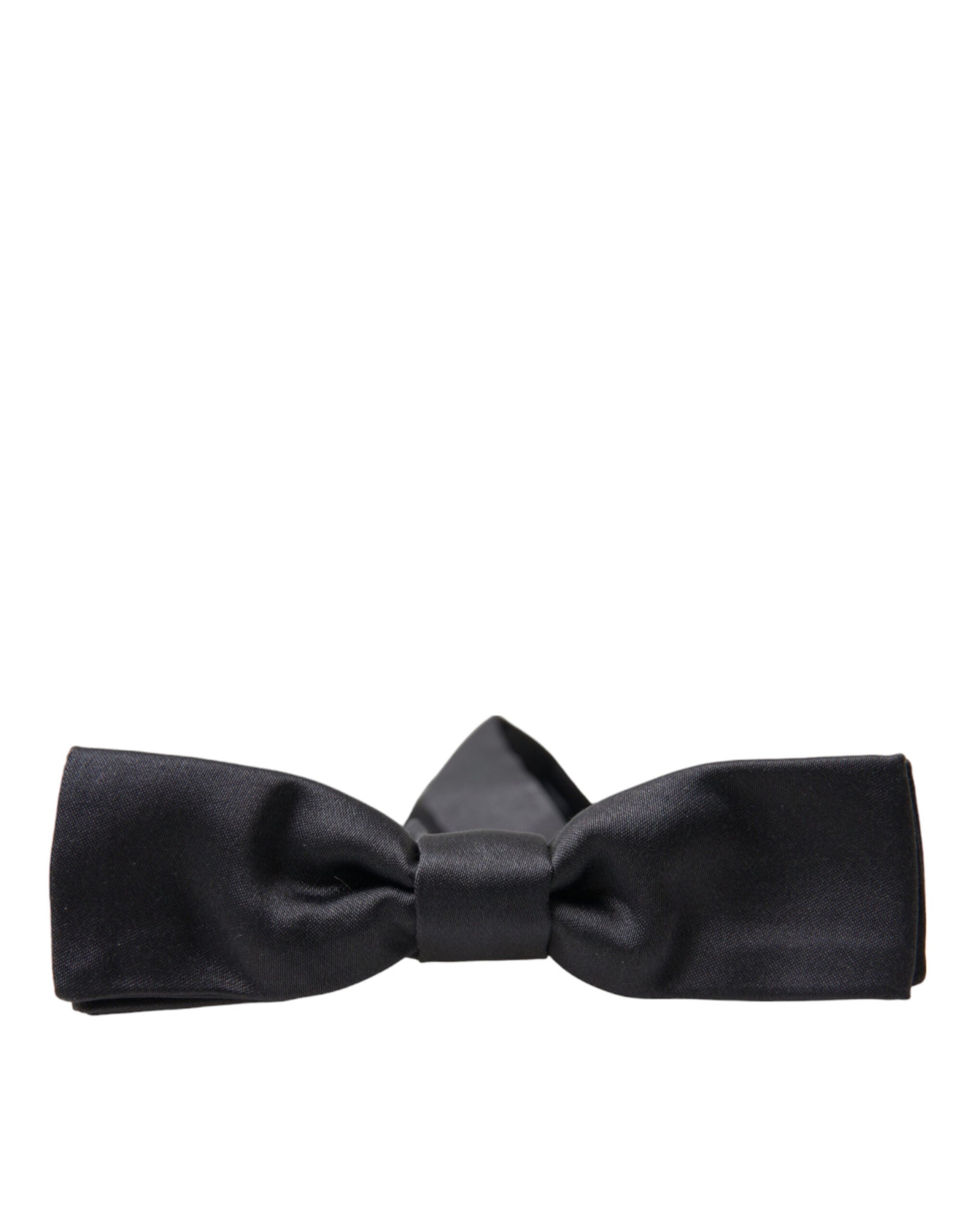 Dolce & Gabbana Dark Gray Silk Adjustable Neck Men Papillon Bow Tie