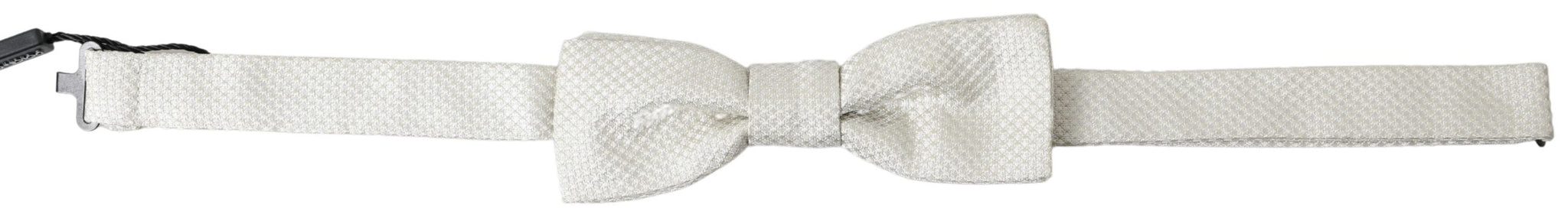 Dolce & Gabbana Ivory Silk Adjustable Neck Papillon Men Bow Tie