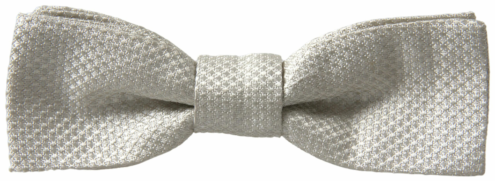 Dolce & Gabbana Ivory Silk Adjustable Neck Papillon Men Bow Tie