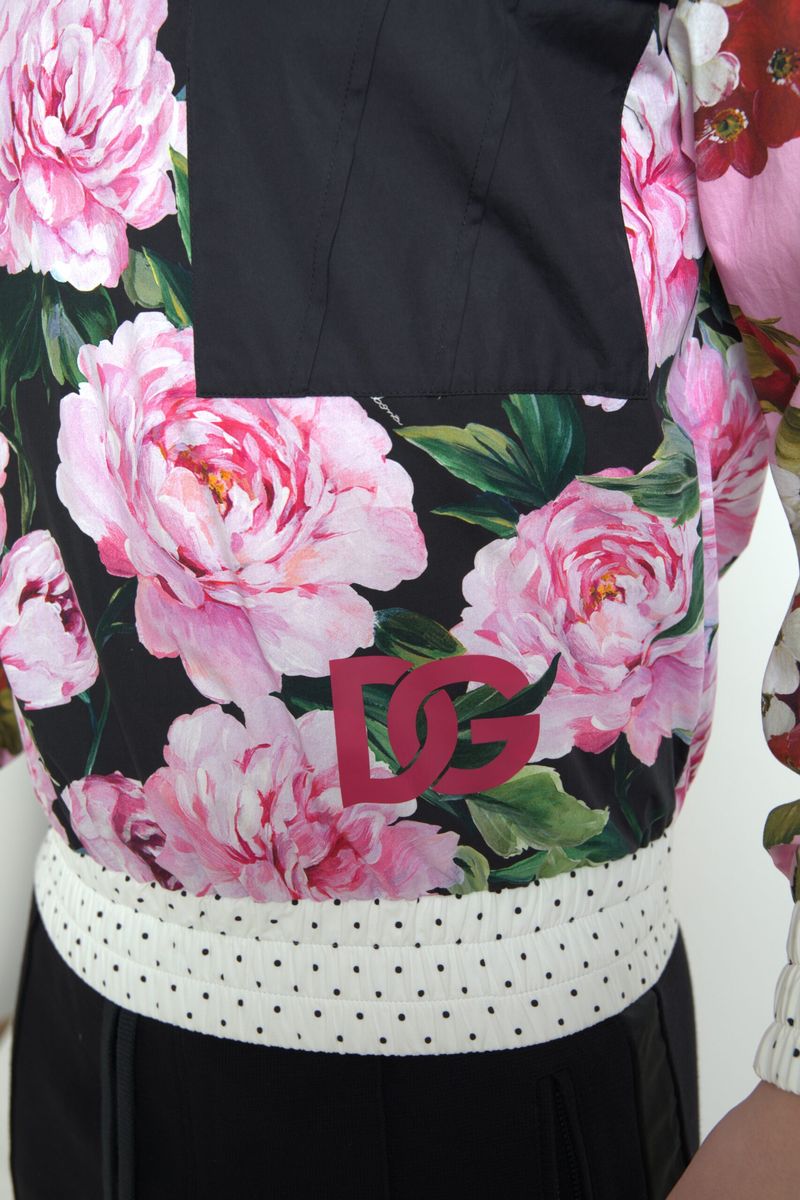 Dolce & Gabbana Pink Floral Roses Crewneck Top Sweater