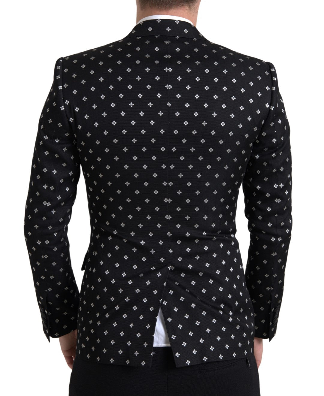 Dolce & Gabbana Black Slim Fit Double Breasted Blazer