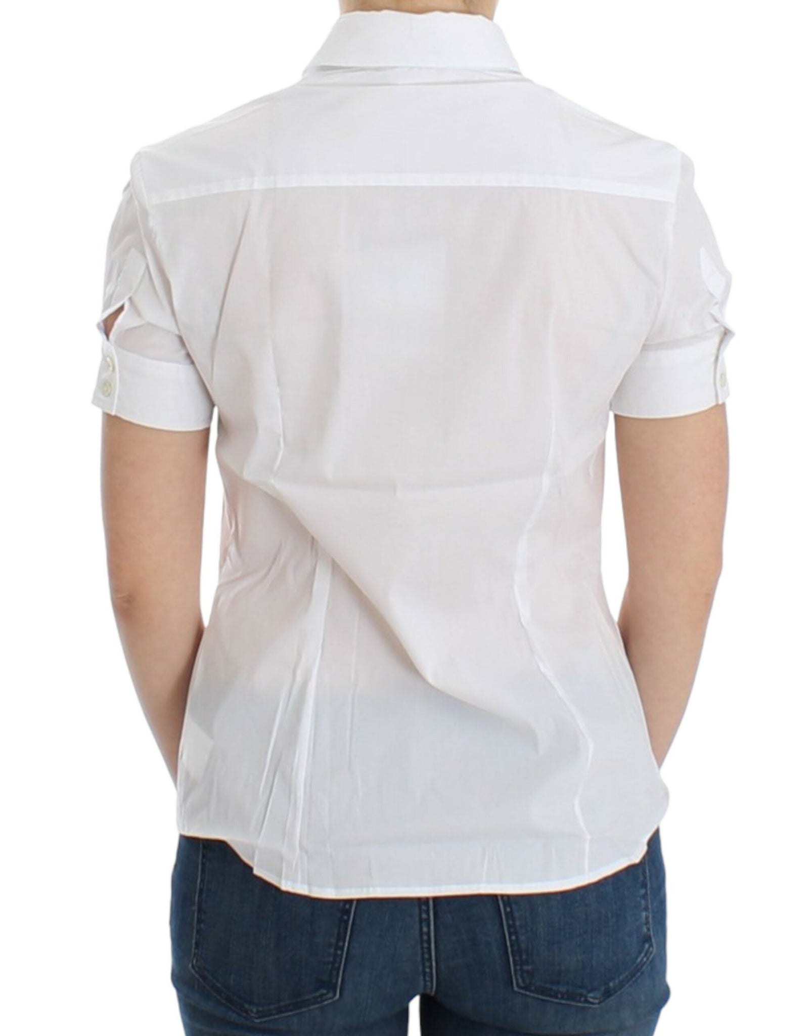 White Cotton Shirt Top