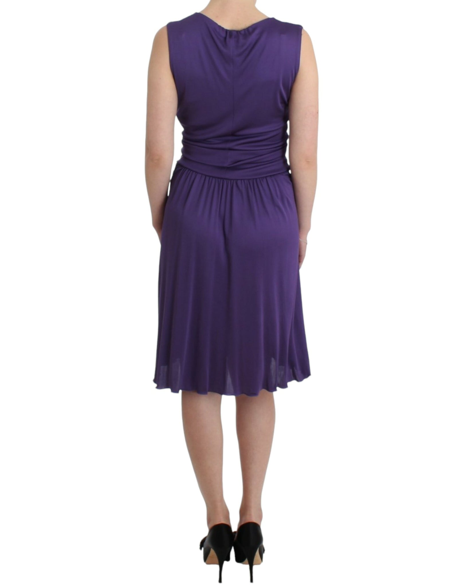 Purple sheath dress