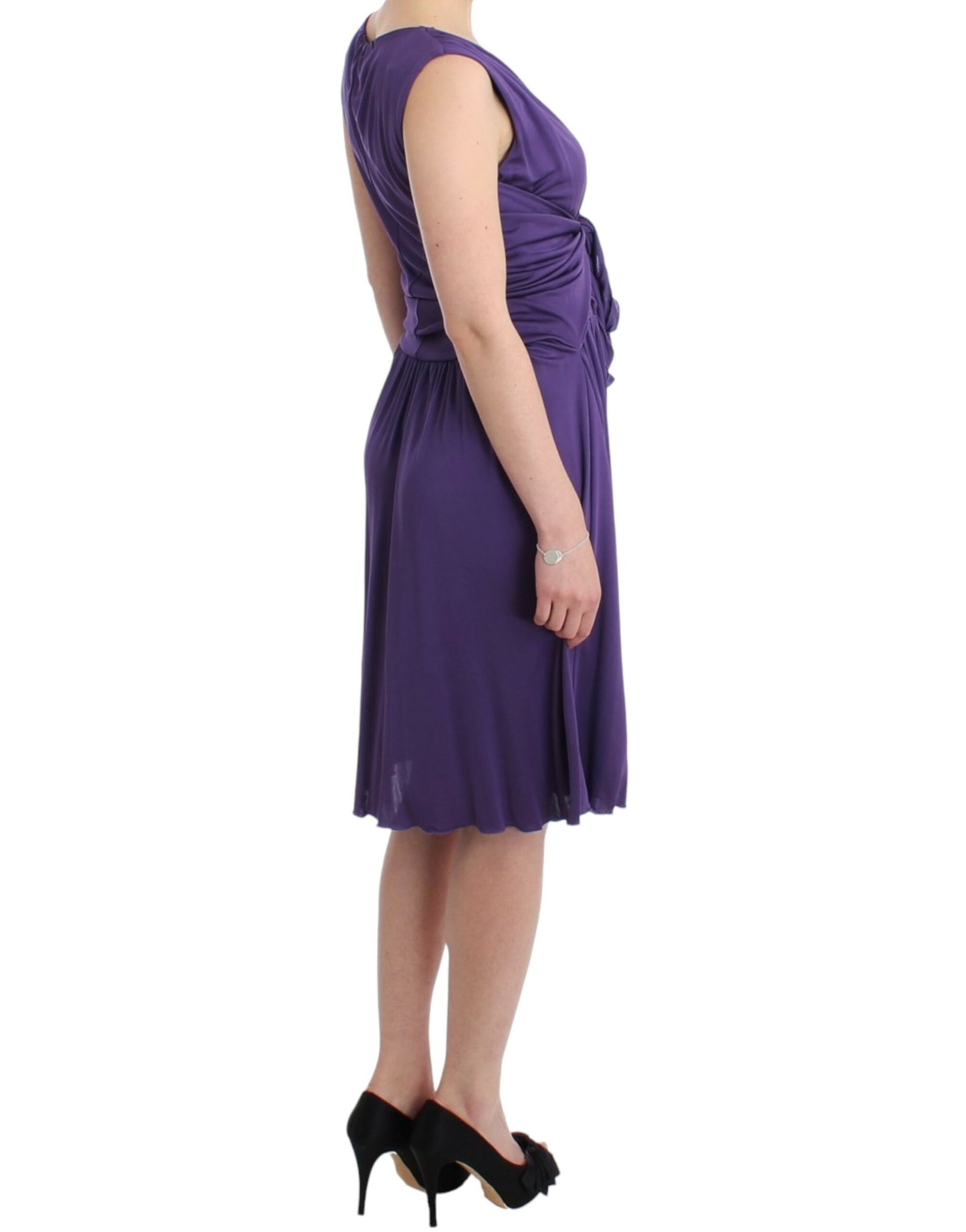 Purple sheath dress