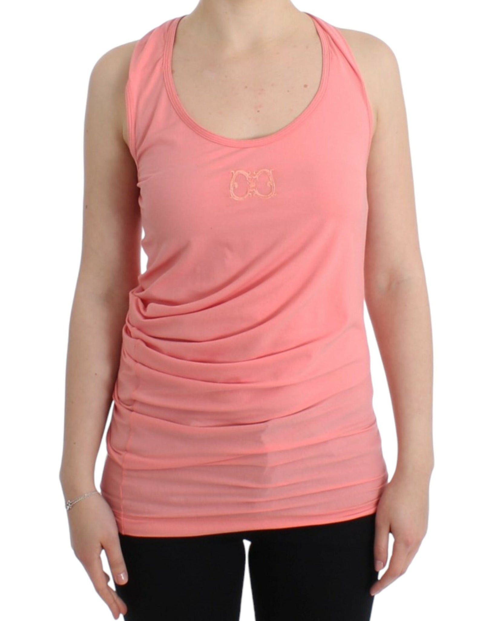 Pink cotton tank top