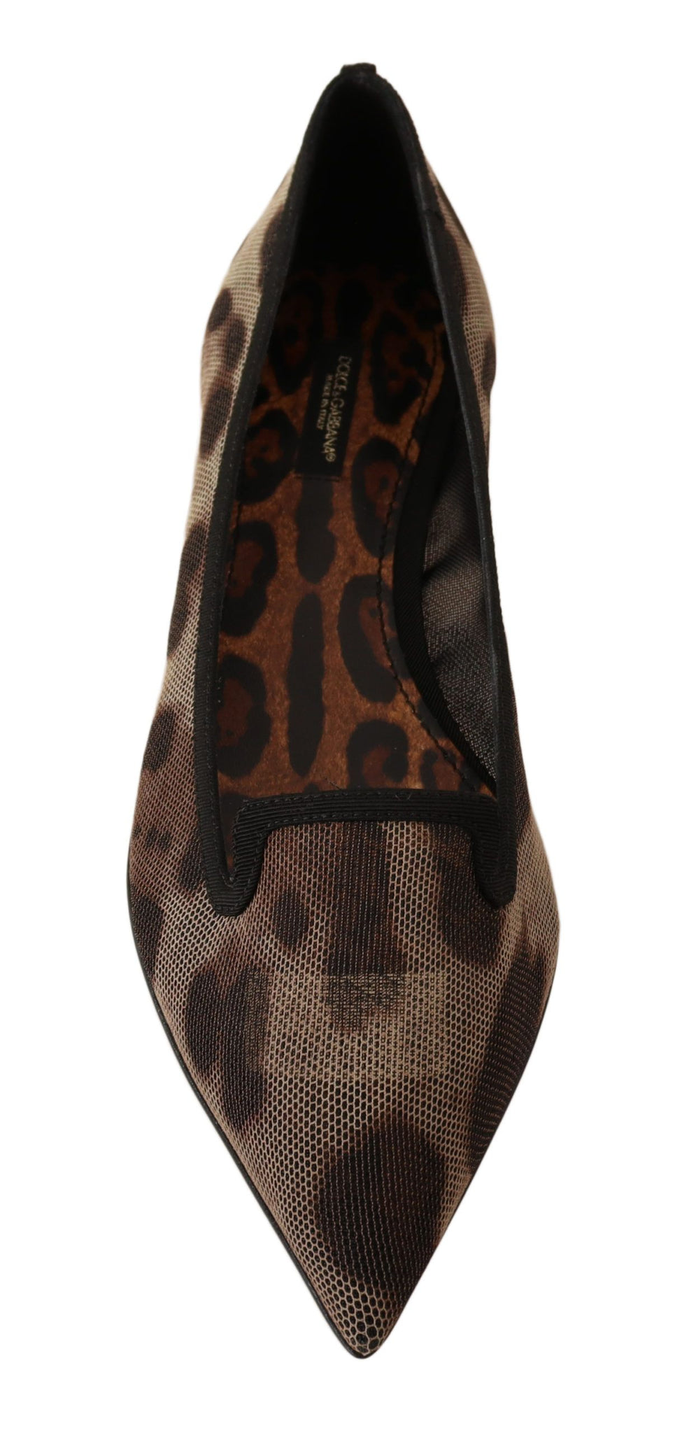 Brown Leopard Ballerina Flat Loafers Shoes