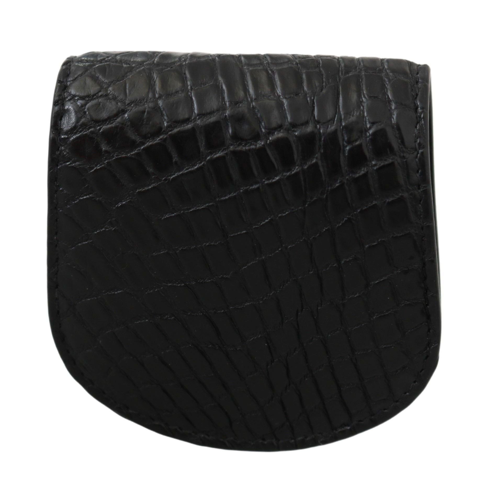 Black Exotic Skin Pocket Condom Case Holder