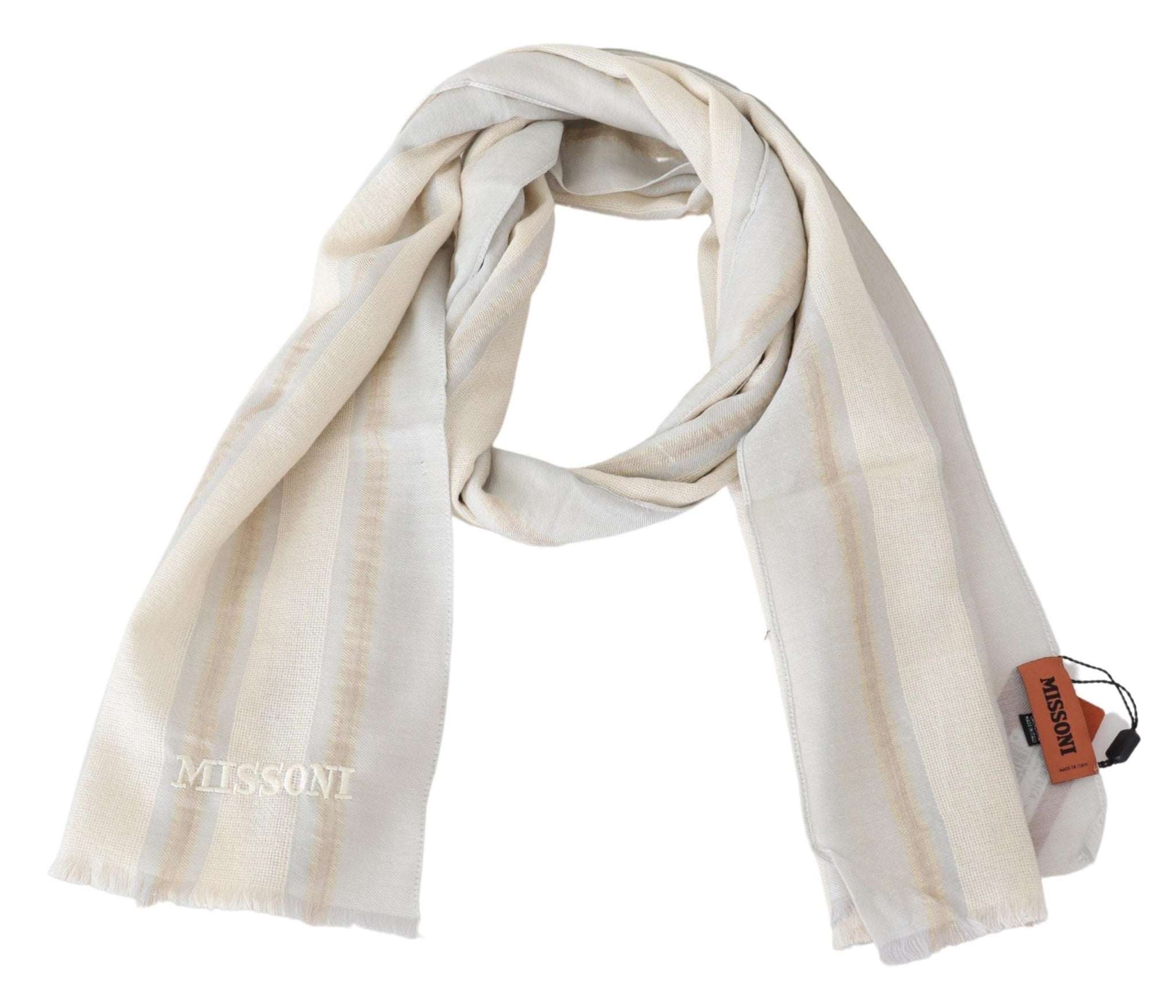 Multicolor Lined Cashmere Unisex Wrap Scarf