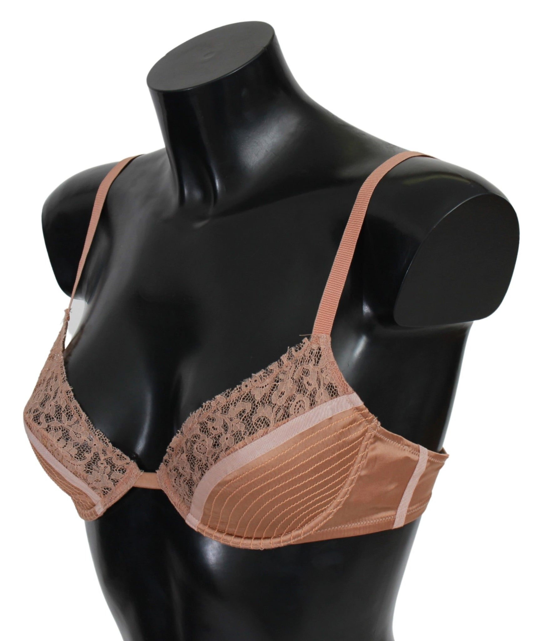 Nude Lace Push Up Silk Underwear