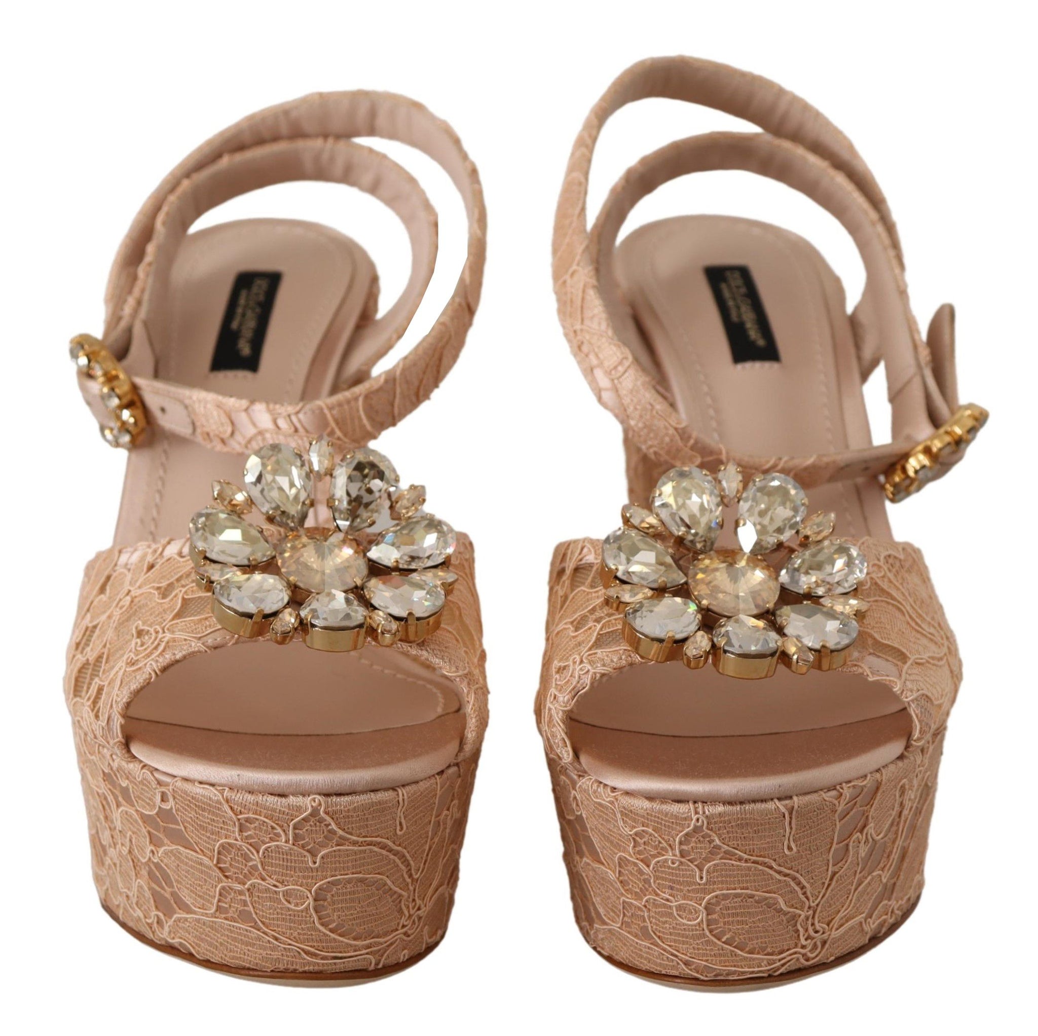 Pink Lace Taormina Platform Sandals Shoes