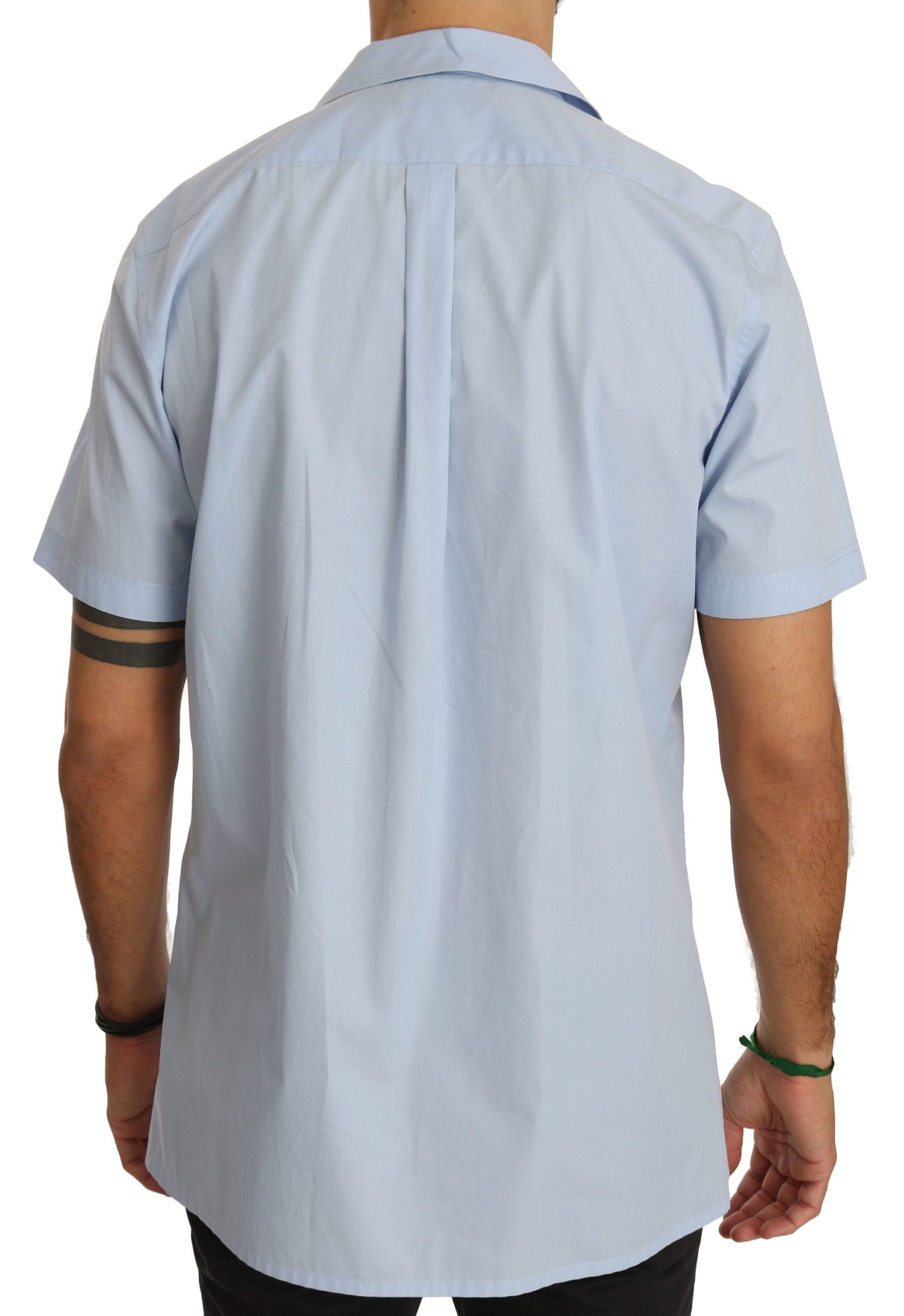 Blue Short Sleeve 100% Cotton Top Shirt