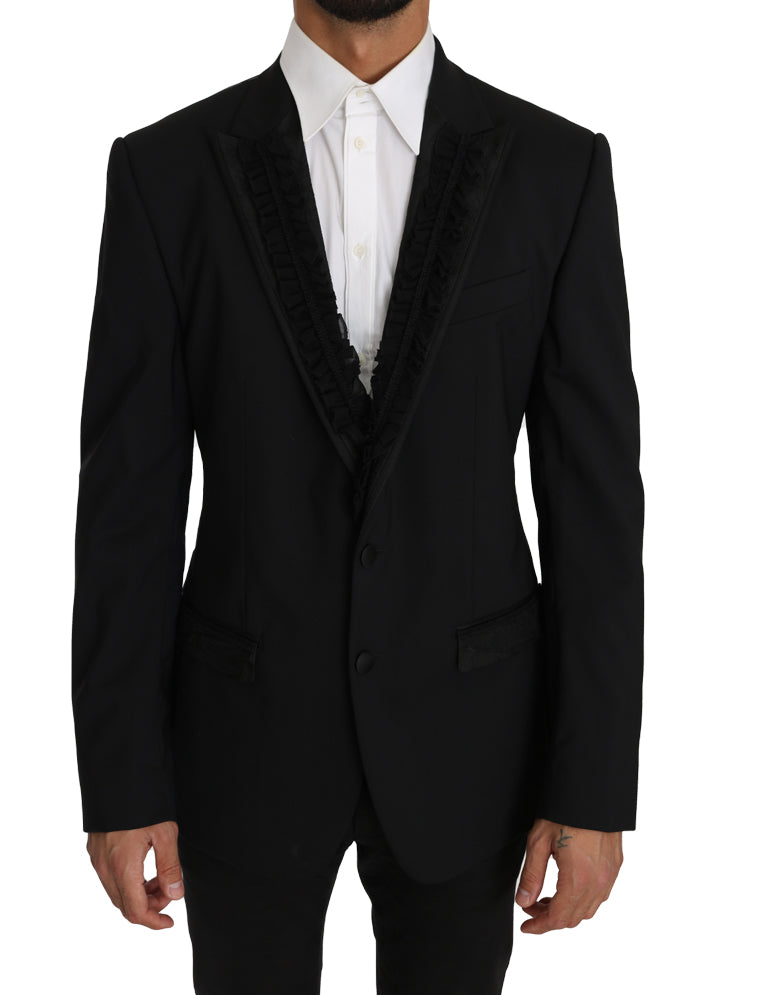 Black Wool MARTINI Torrero Blazer Jacket