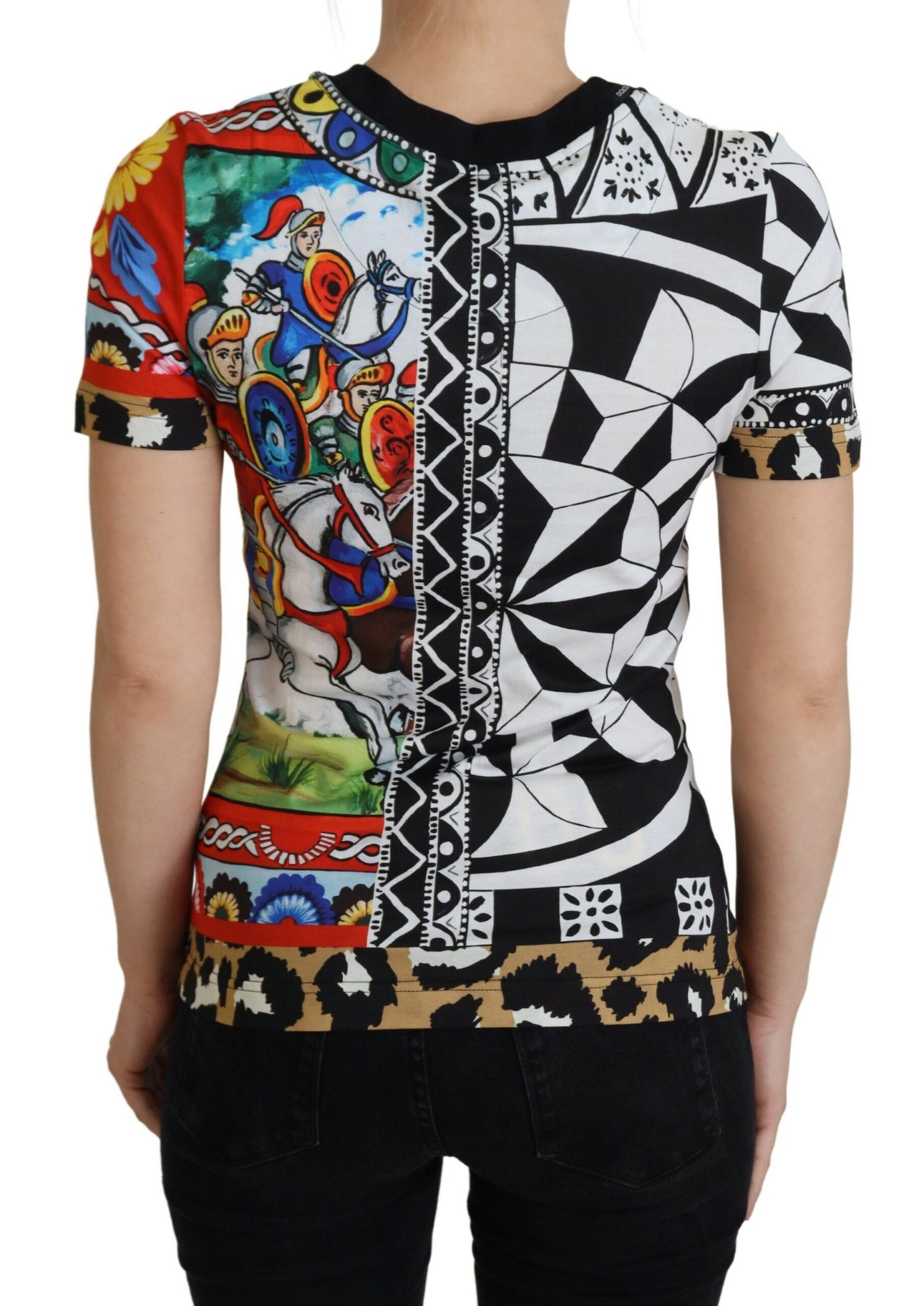 Dolce & Gabbana Multicolor Printed Women Exclusive Shirt Top