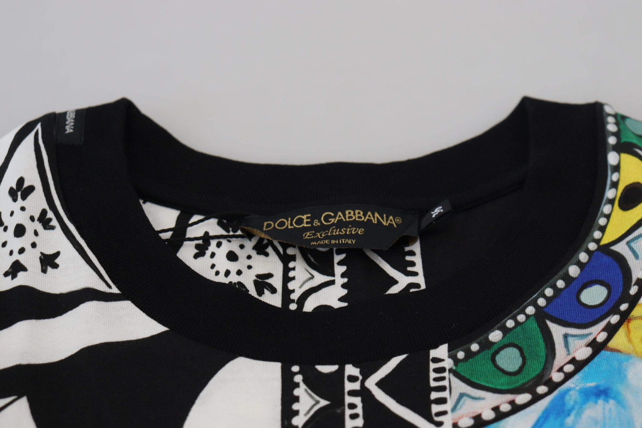 Dolce & Gabbana Multicolor Printed Women Exclusive Shirt Top