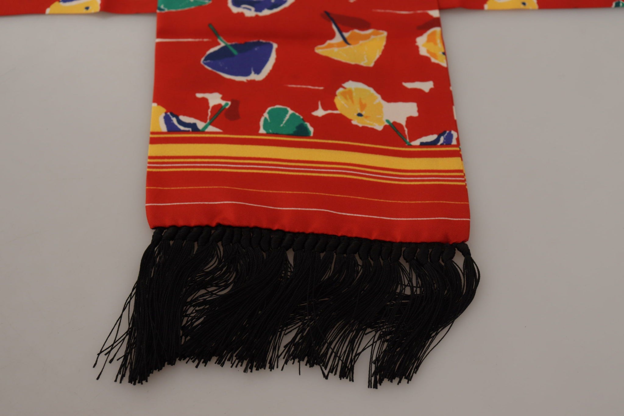 Multicolor DG Umbrellas Print Shawl Fringe Scarf