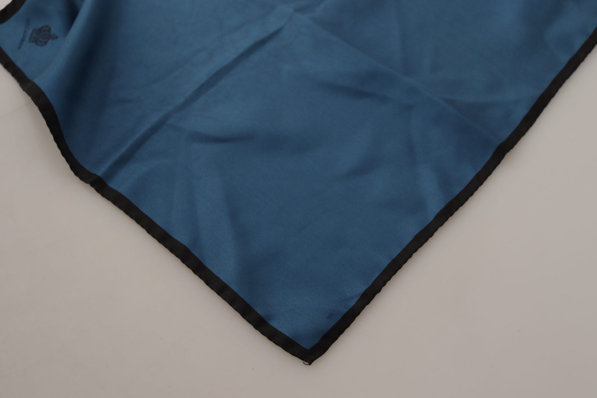 Black Blue DG Crown Printed Square Handkerchief Scarf