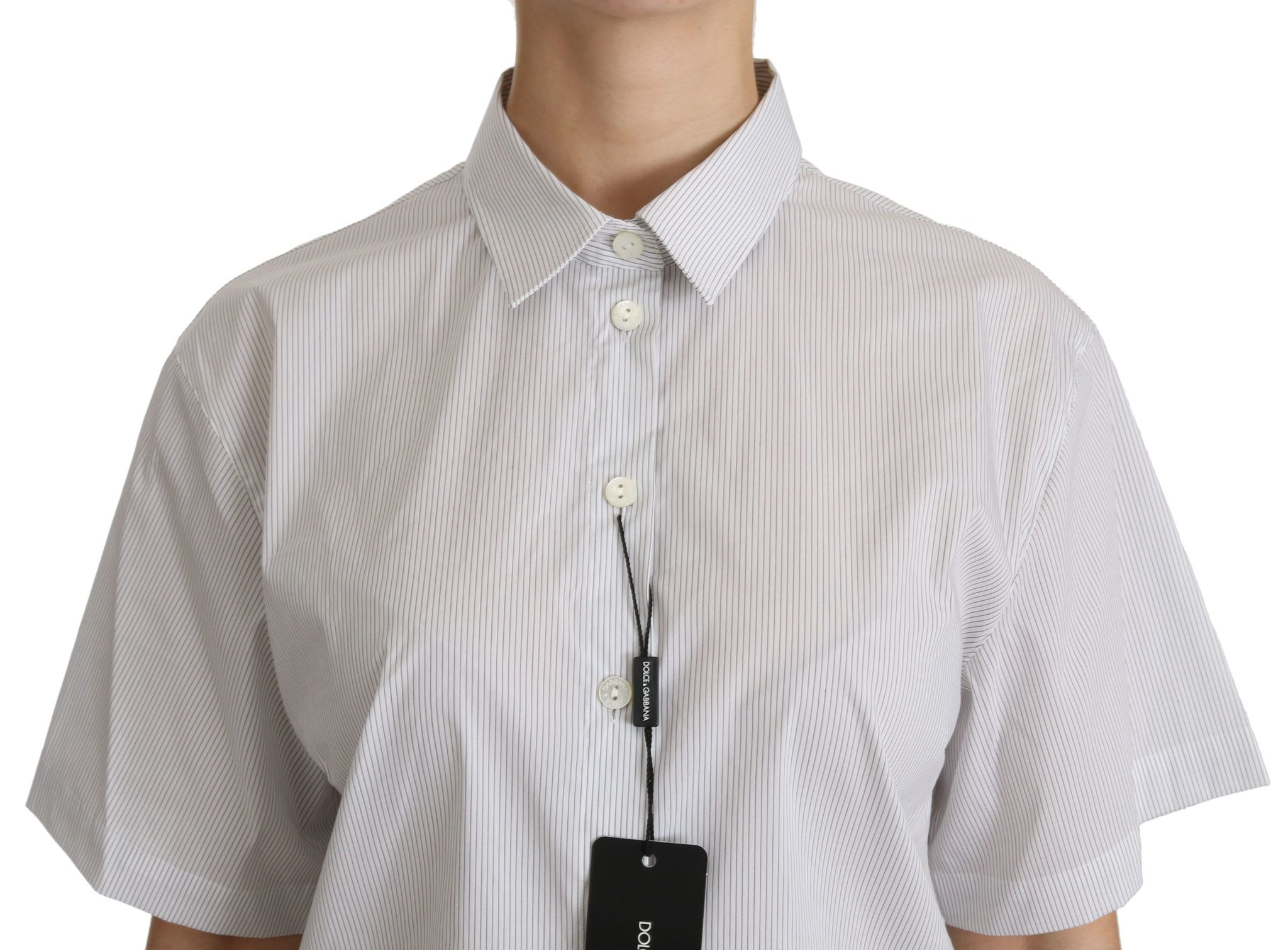 White Collared Short Sleeve Polo Shirt Top