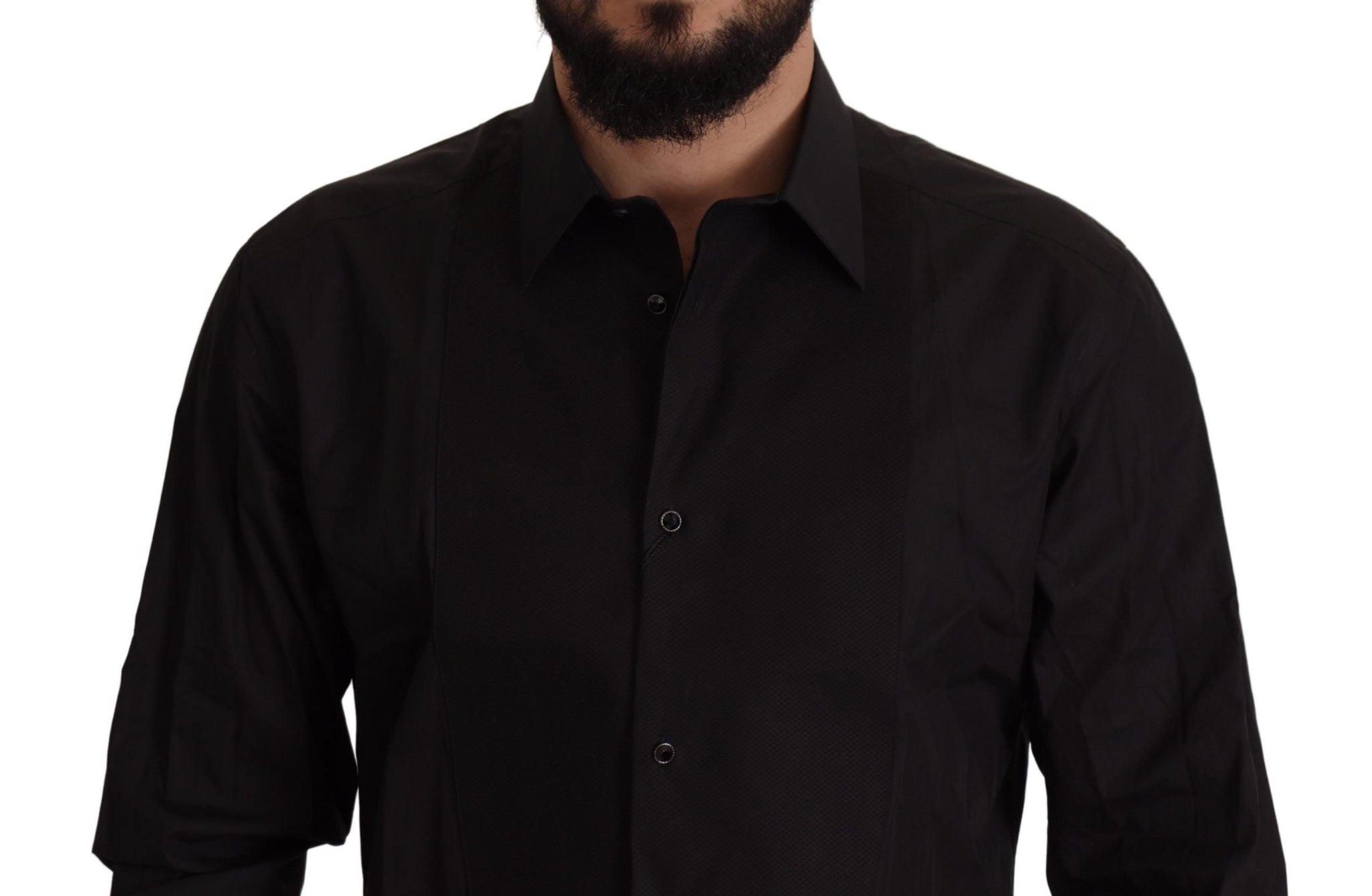 Black GOLD Slim Fit Tuxedo Dress Shirt