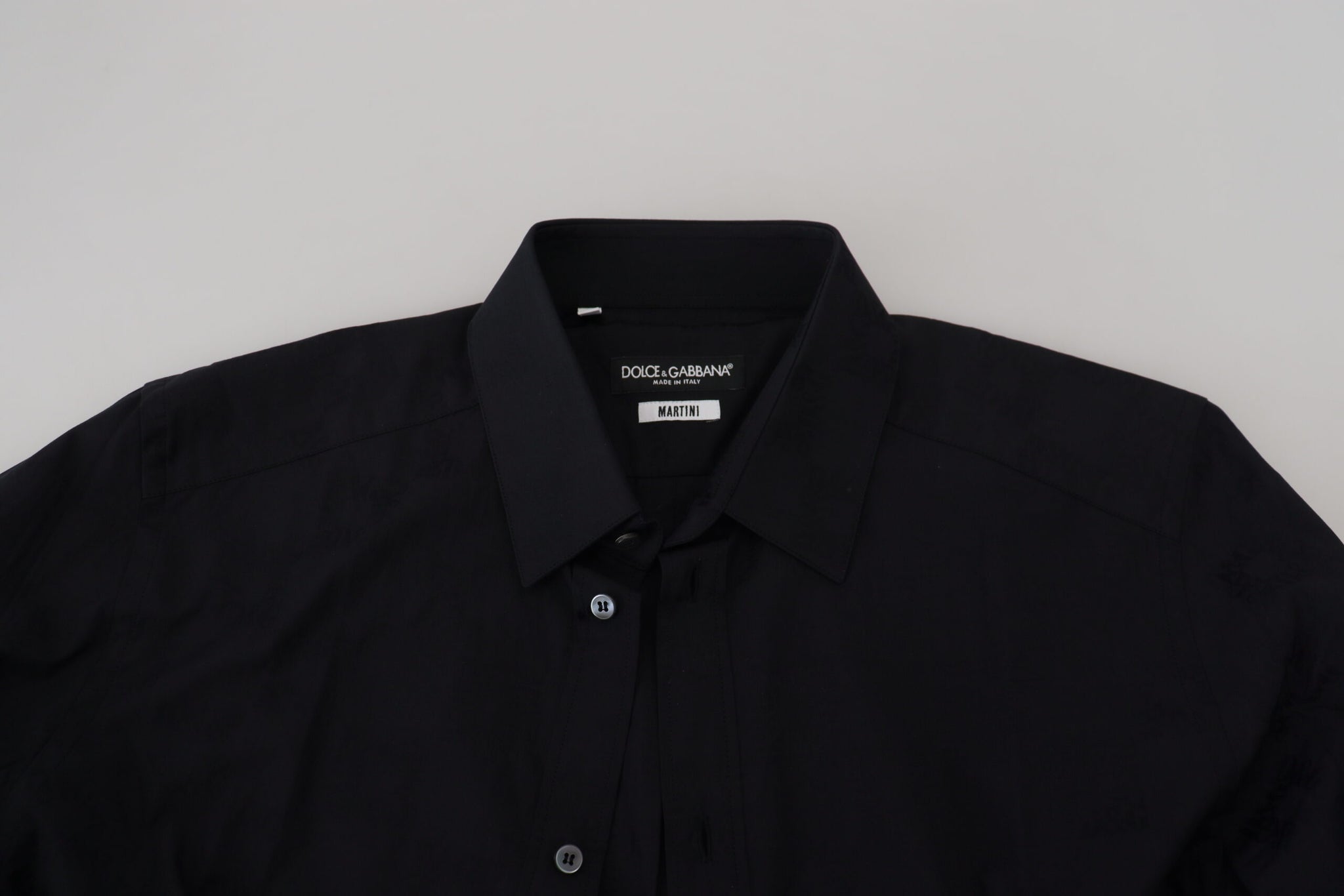 Black Cotton Dress Formal MARTINI Shirt