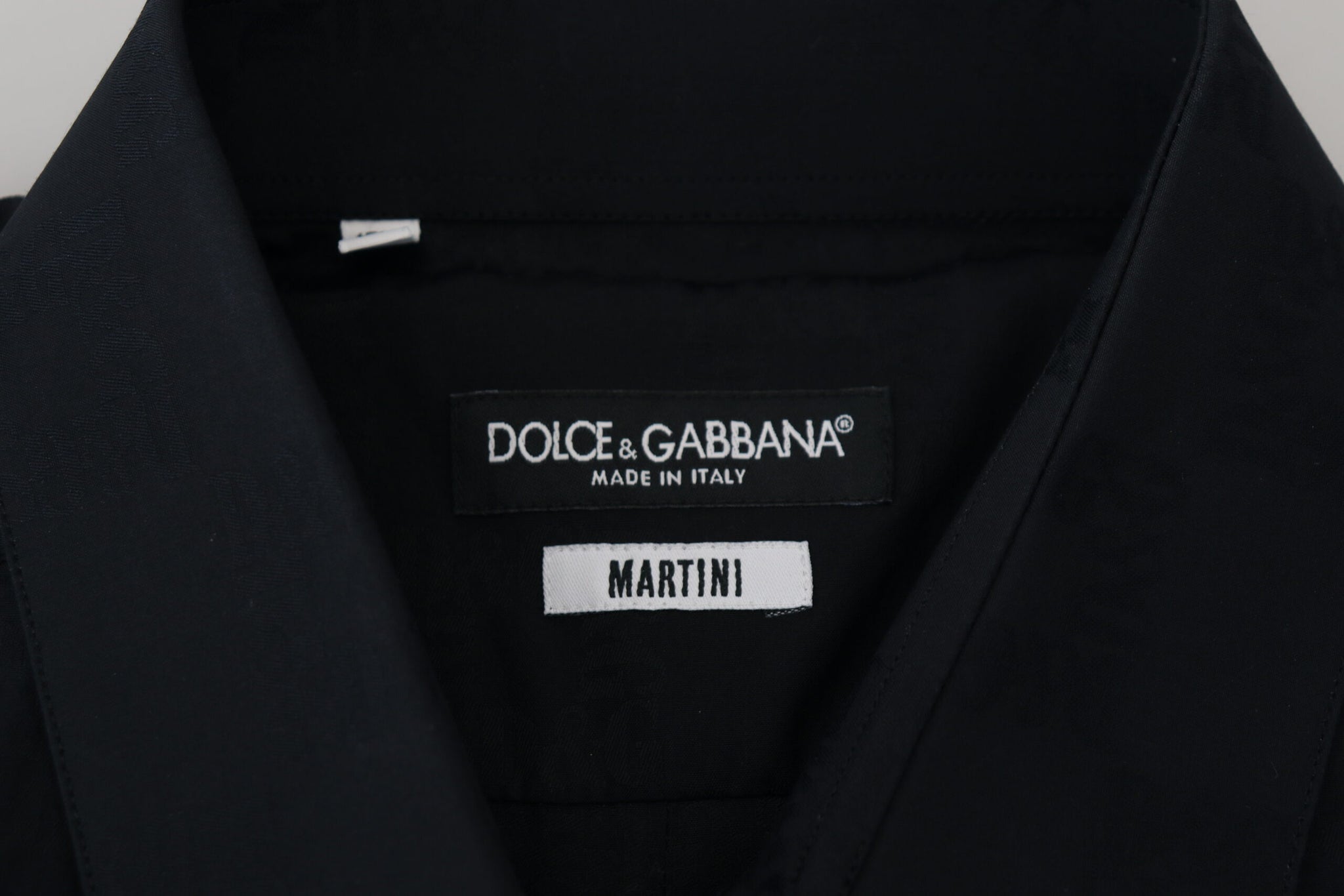 Black Cotton Dress Formal MARTINI Shirt