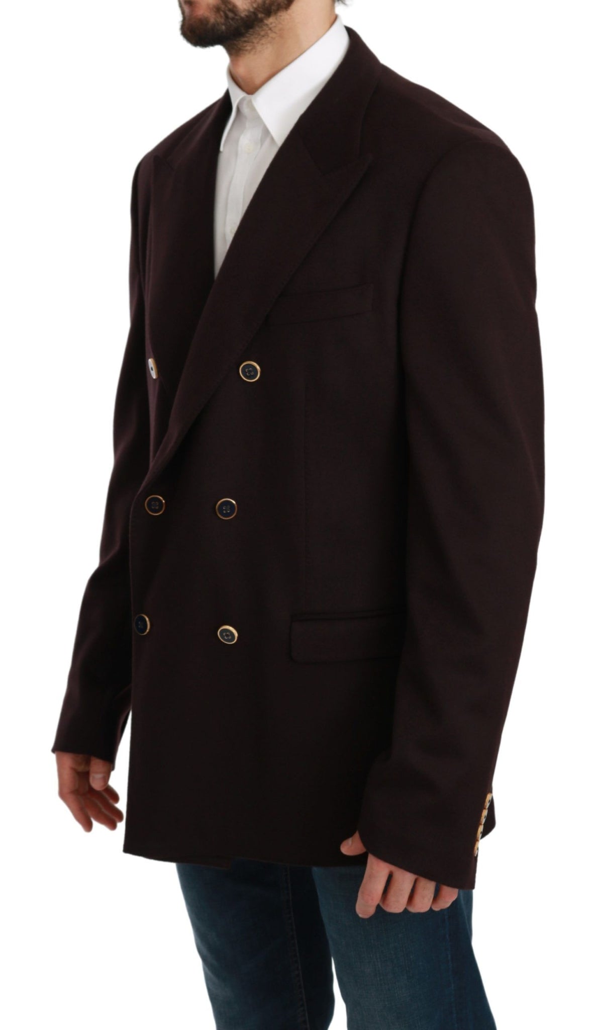 Bordeaux Cashmere Coat TAORMINA Blazer