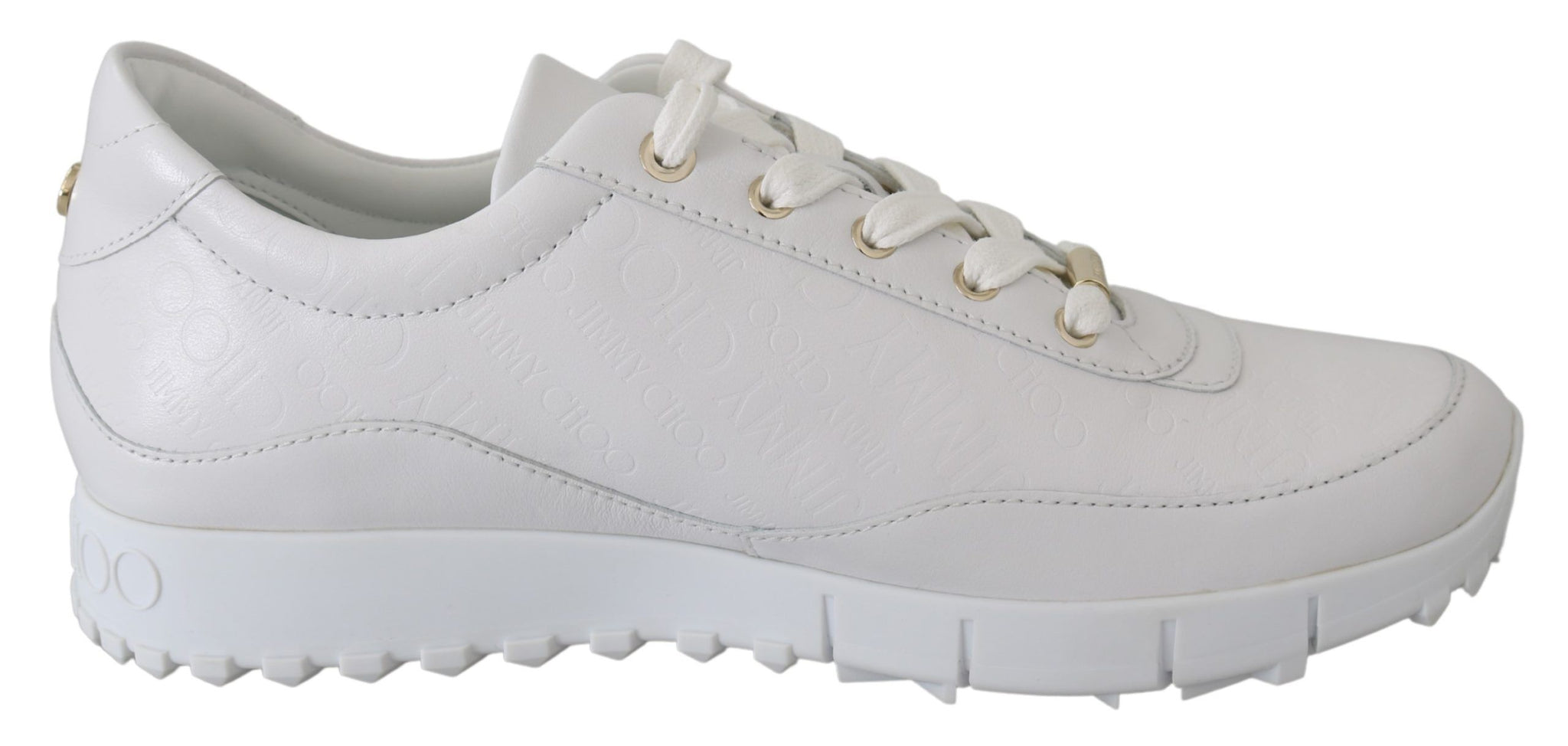 Monza White Leather Sneakers