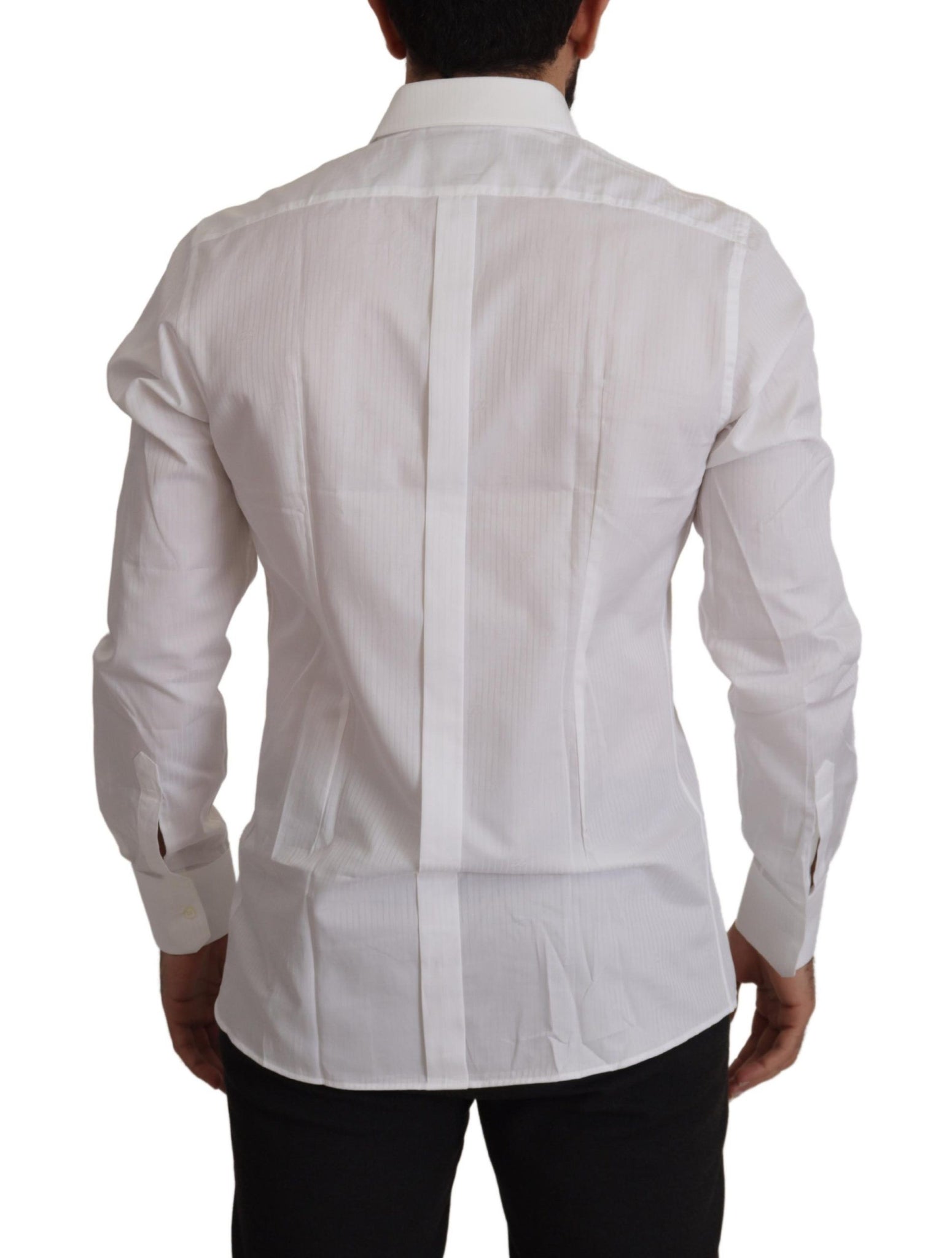 White Slim Fit Cotton Formal Dress Shirt