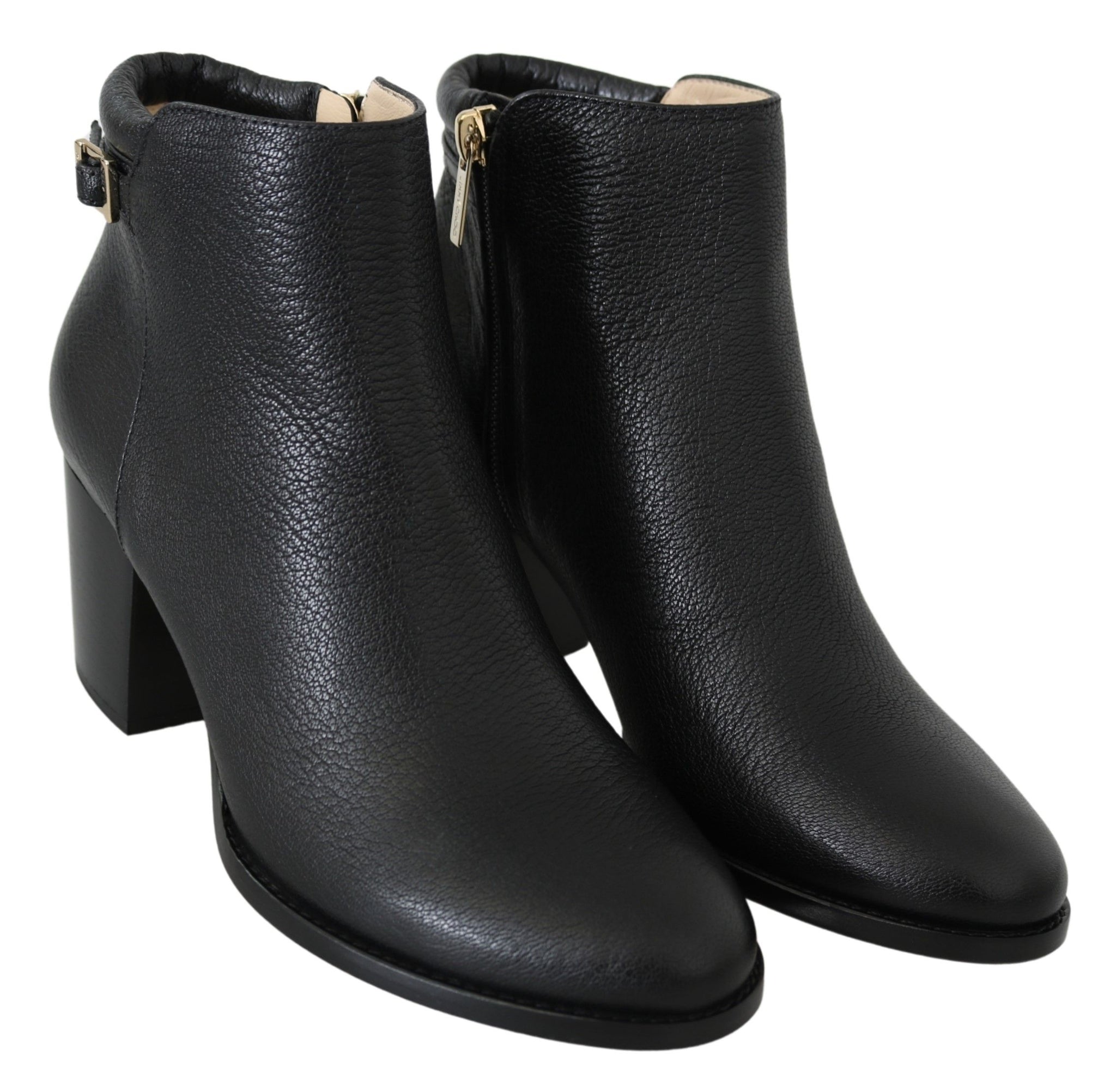 Jimmy Choo Black Leather Method 65 Boots