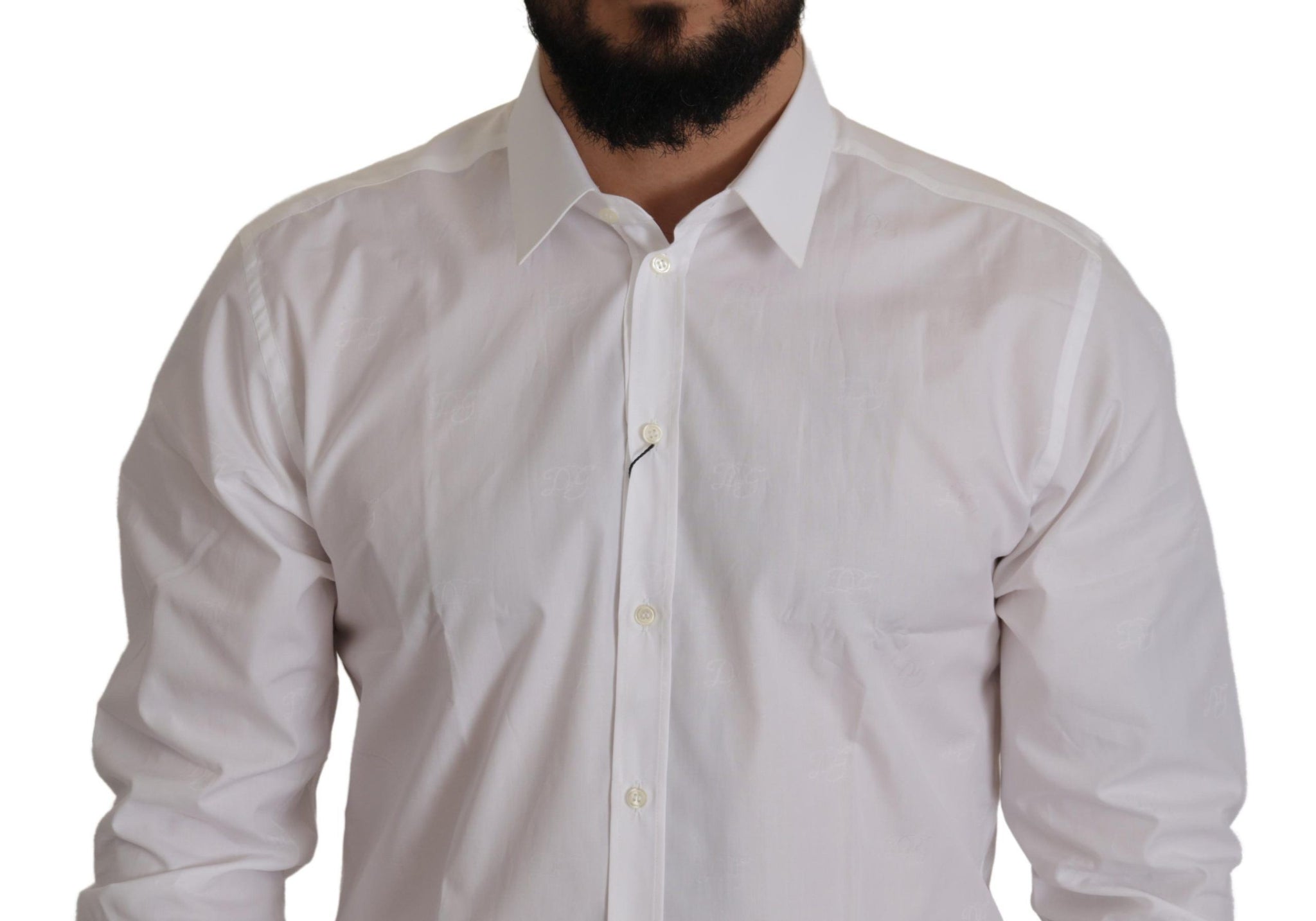 White Cotton Dress Formal MARTINI Shirt