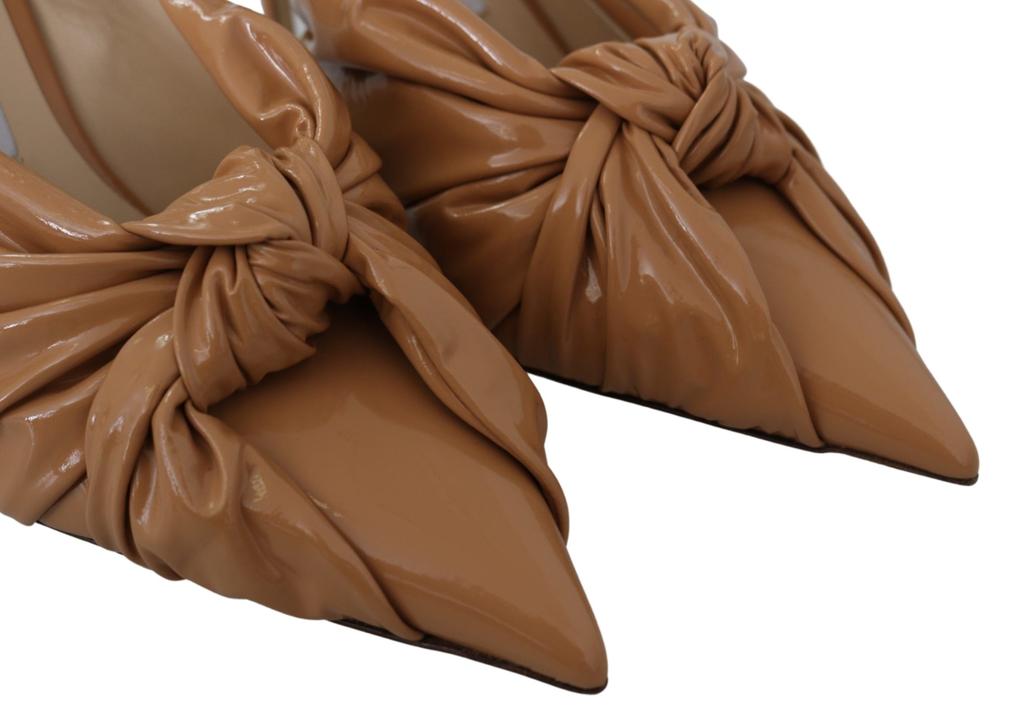 Annabell 85 Caramel Leather Pumps