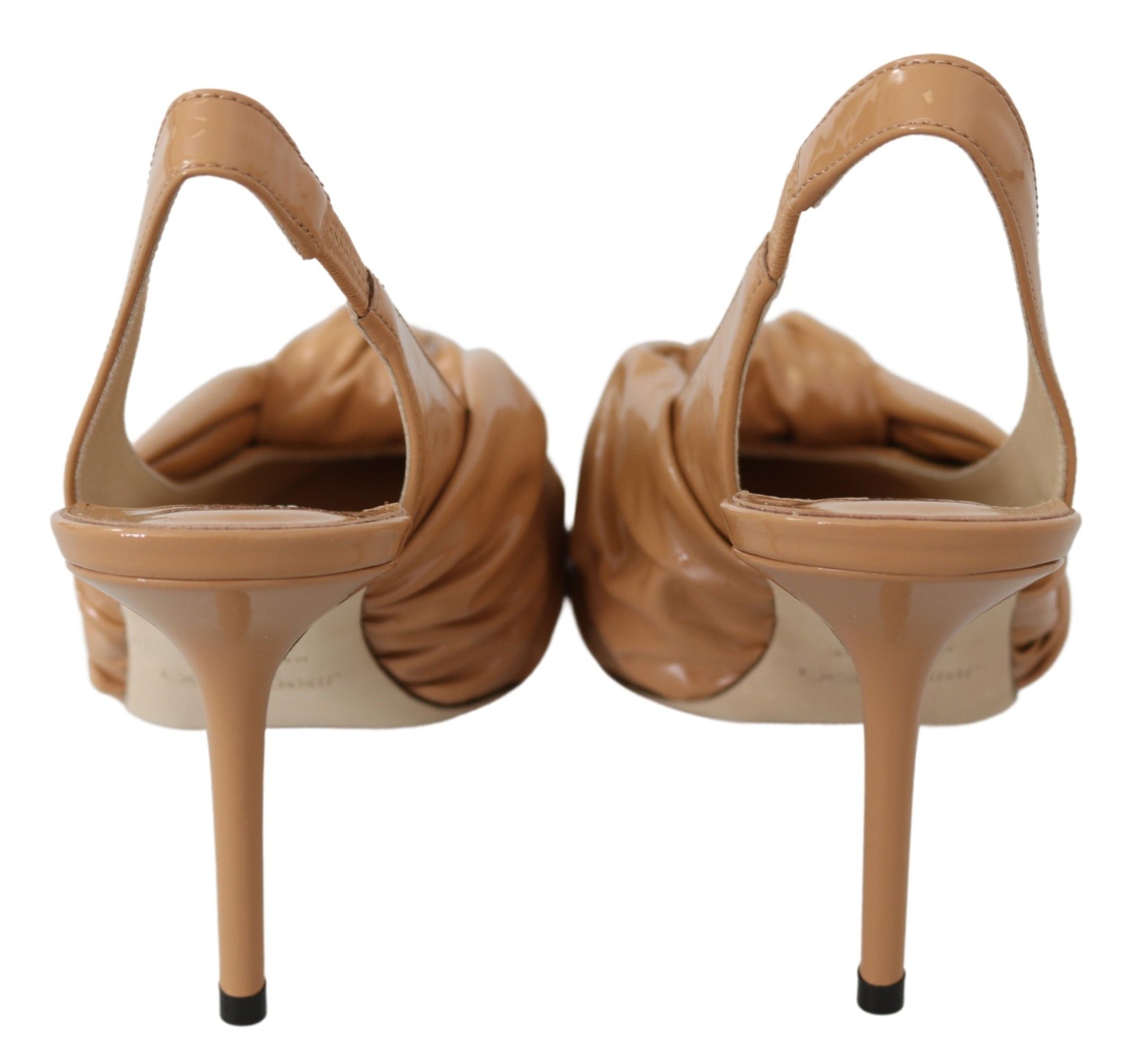 Annabell 85 Caramel Leather Pumps