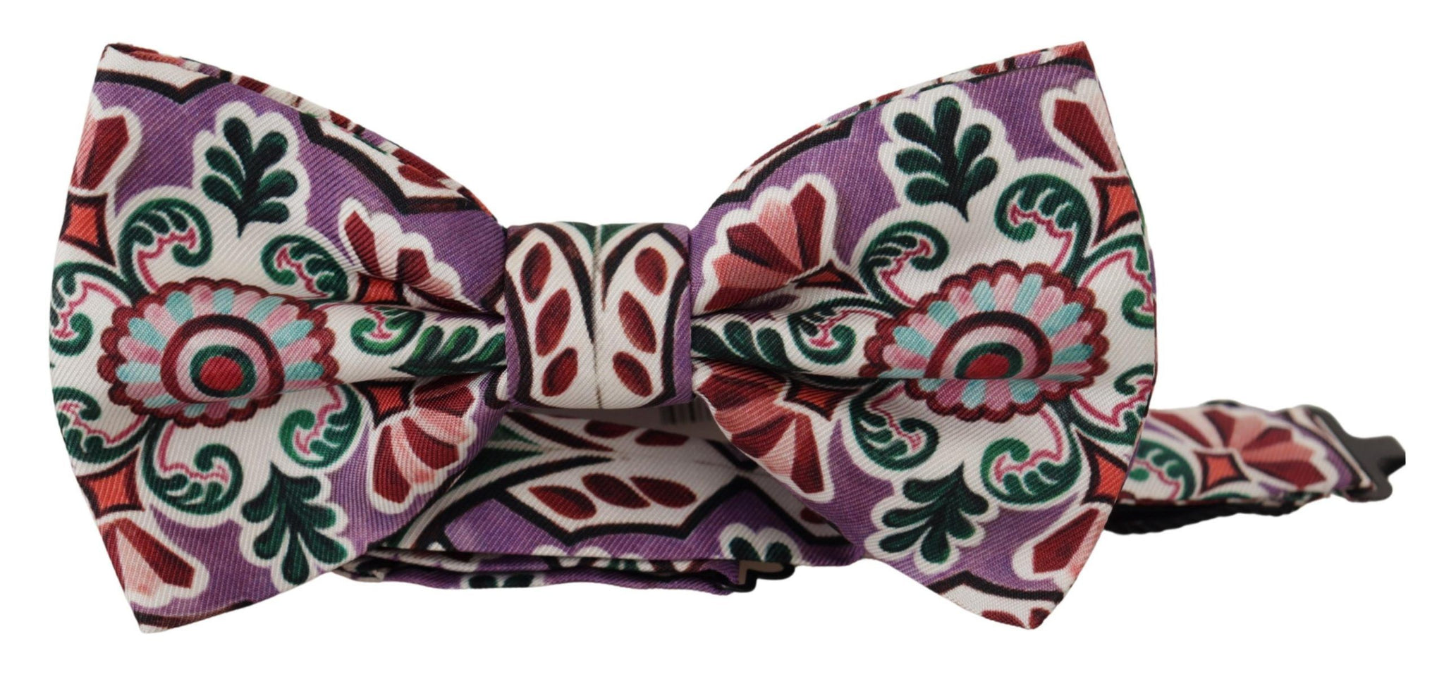 Multicolor Pattern 100% Silk Neck Papillon Bow Tie