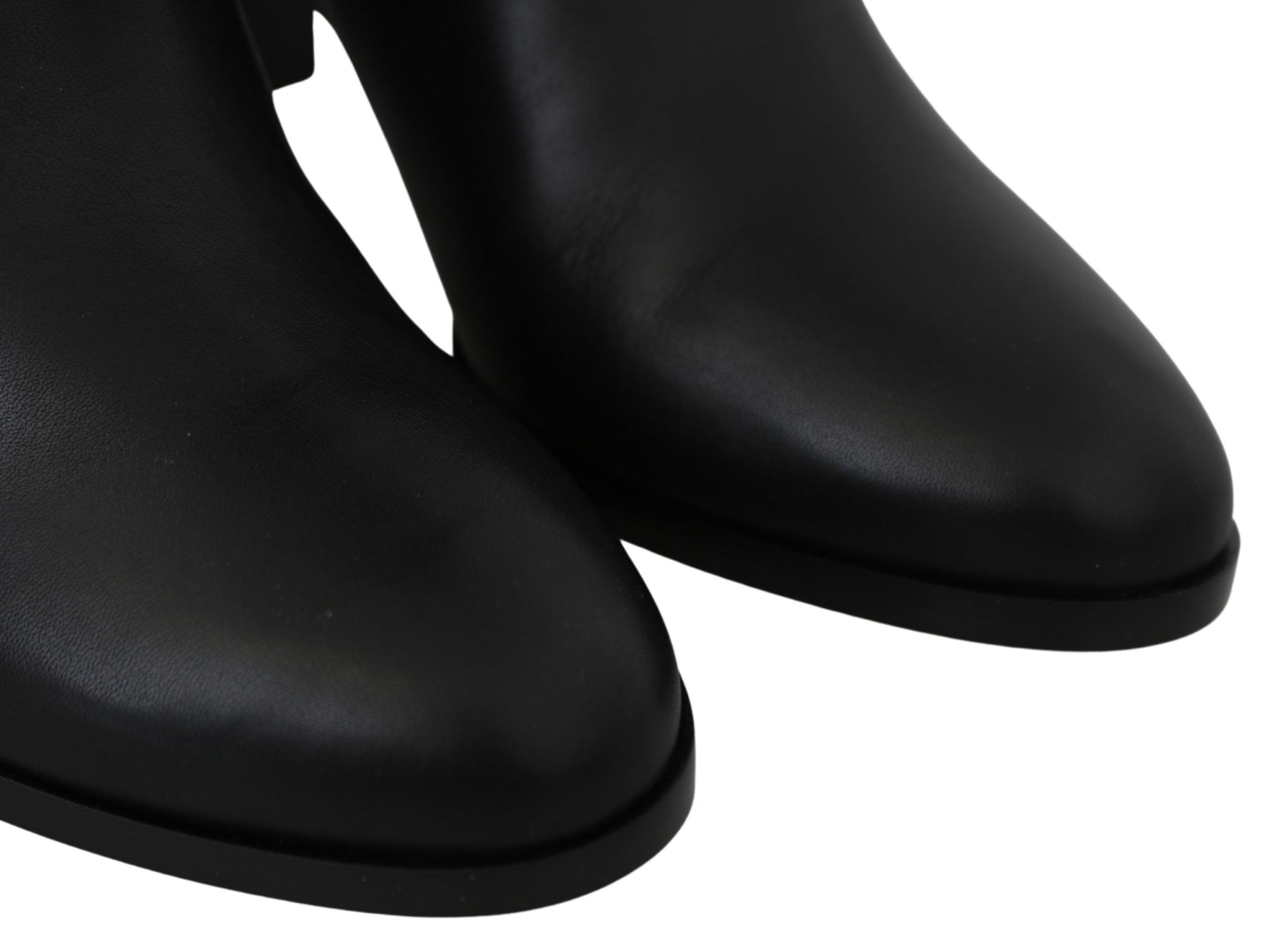 Madalie 80 Black Leather Boots