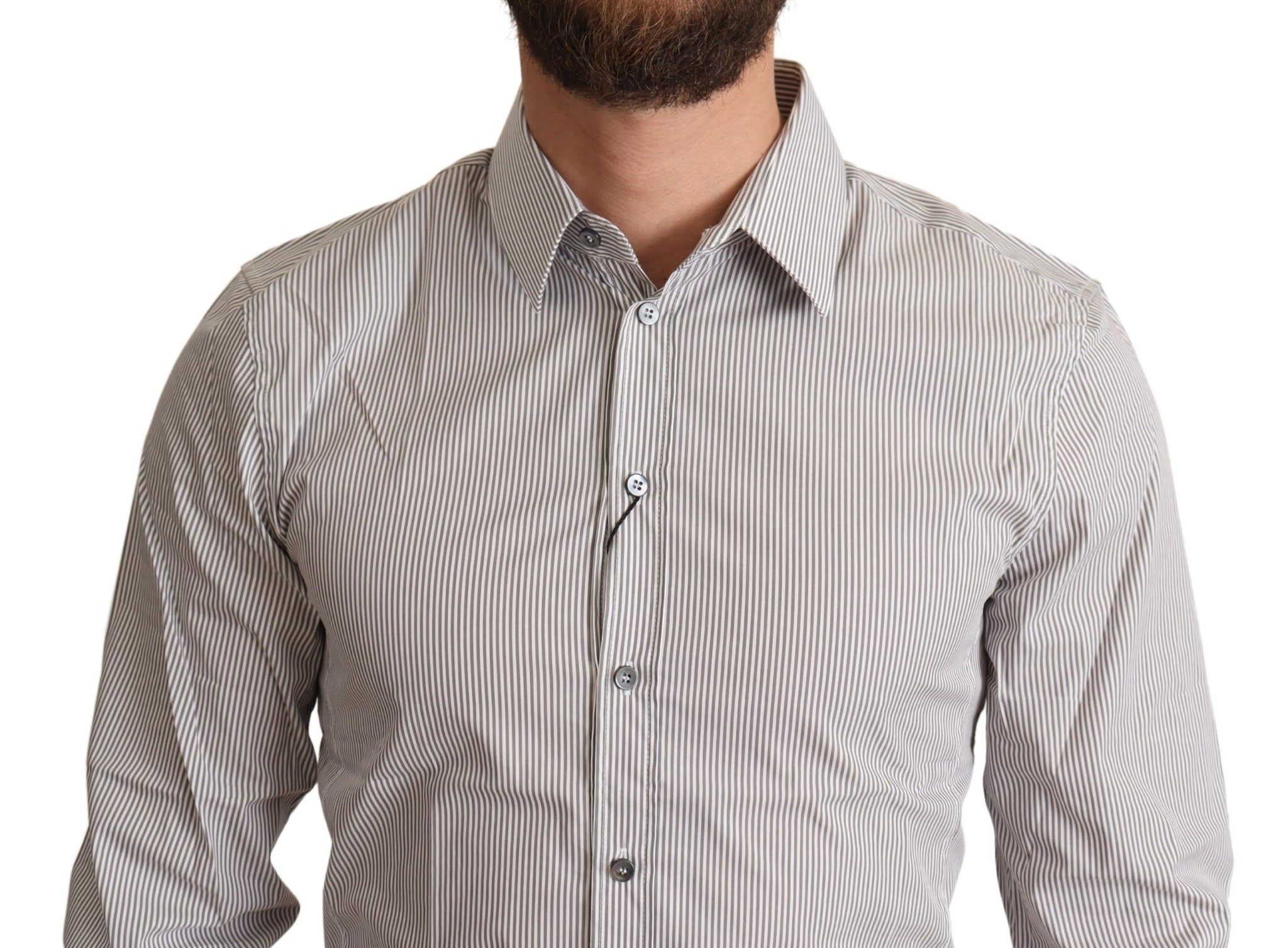 Gray Cotton Slim Fit Mens SICILY Shirt