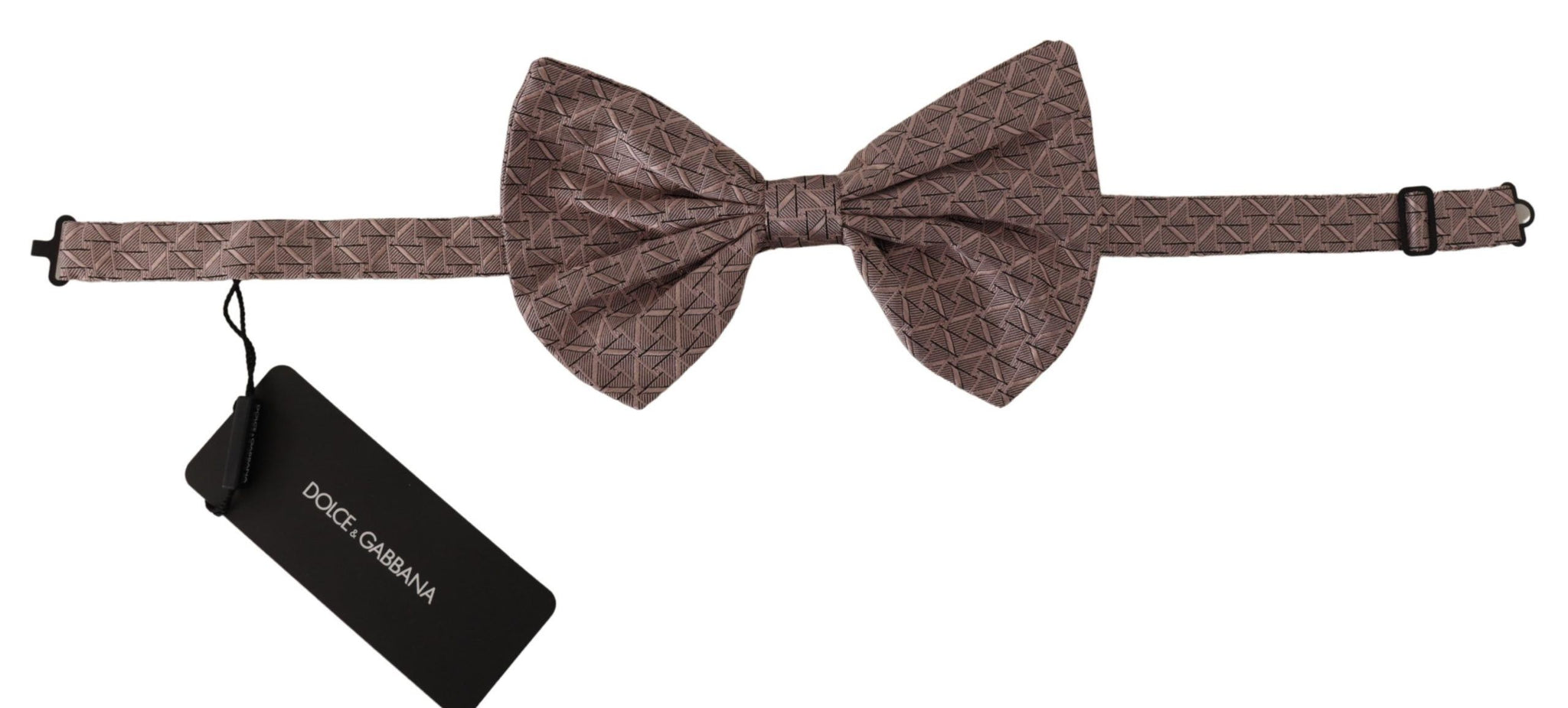 Gray Fantasy Print Adjustable Neck Papillon Bow Tie