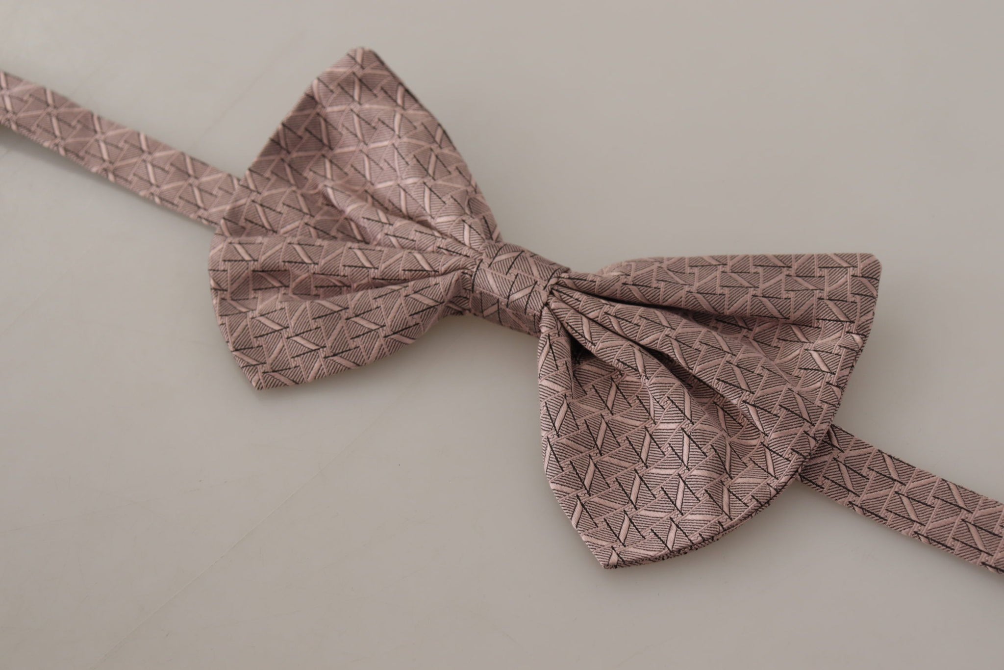 Gray Fantasy Print Adjustable Neck Papillon Bow Tie