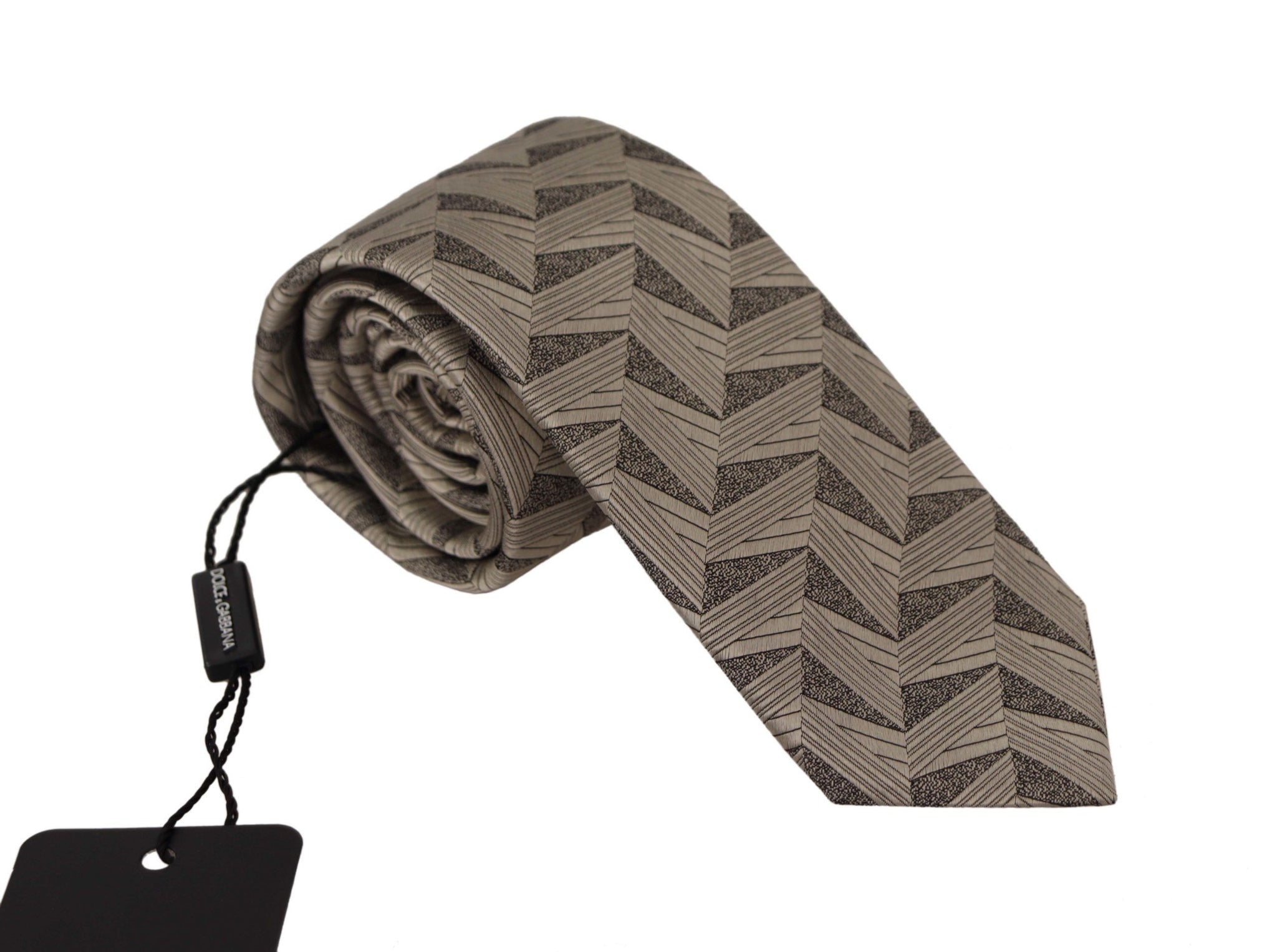 Beige Fantasy Pattern Adjustable Necktie Accessory Tie