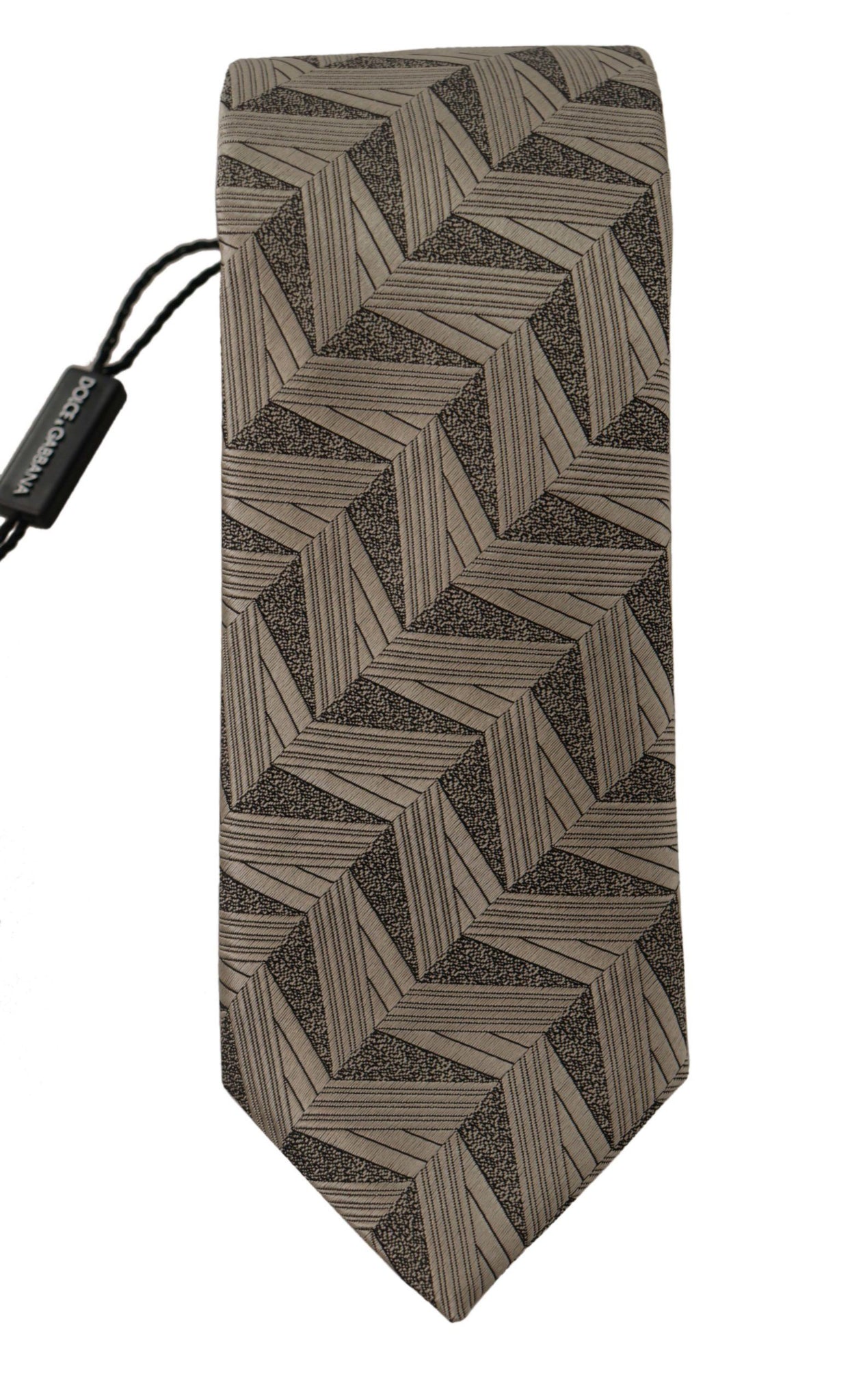 Beige Fantasy Pattern Adjustable Necktie Accessory Tie