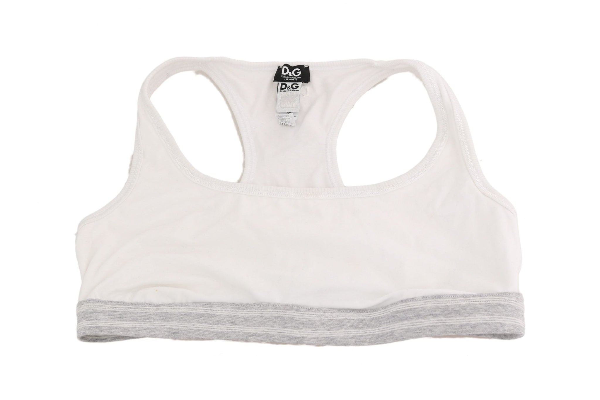 White Cotton Sport Stretch Bra Underwear