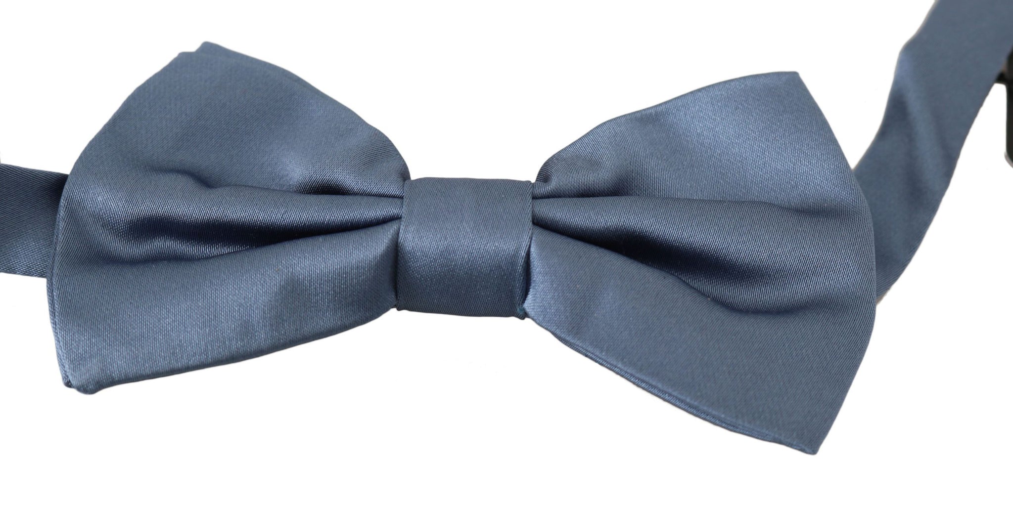 Blue 100% Silk Adjustable Neck Papillon Bow tie