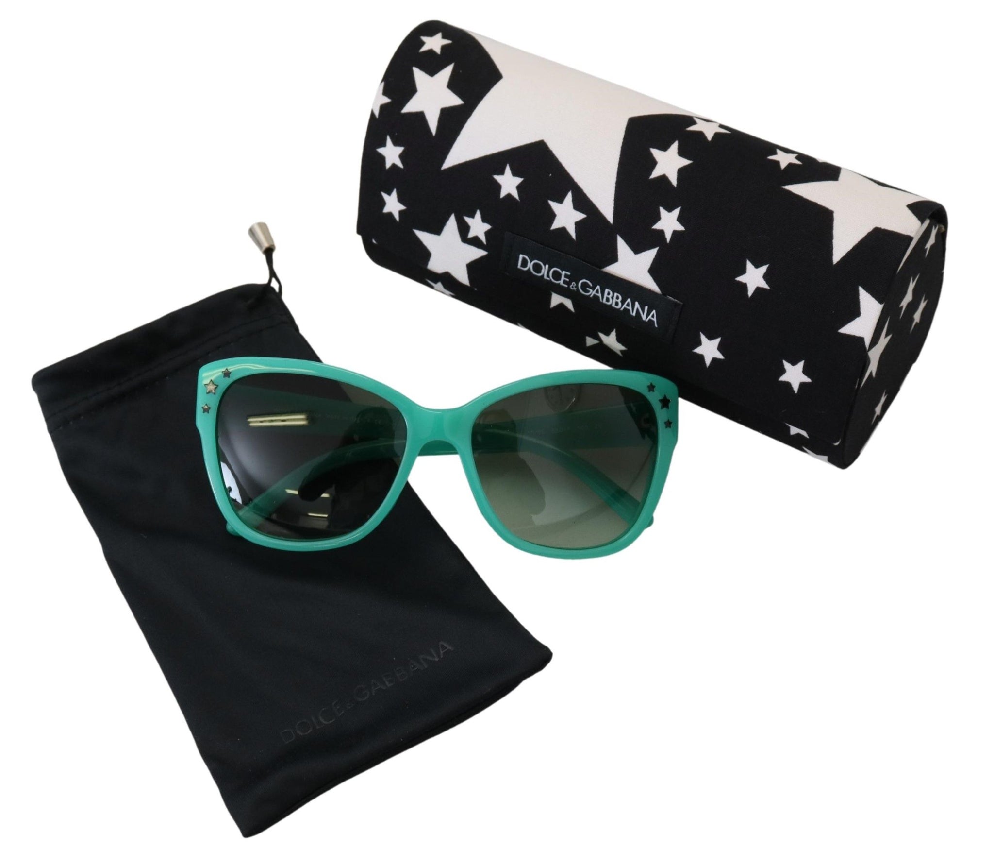 Green Stars Acetate Square Shades DG4124  Sunglasses