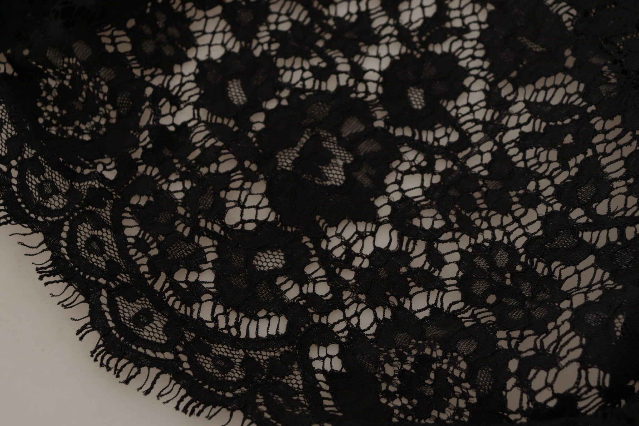 Black Floral Lace Pullover Sicily Blouse