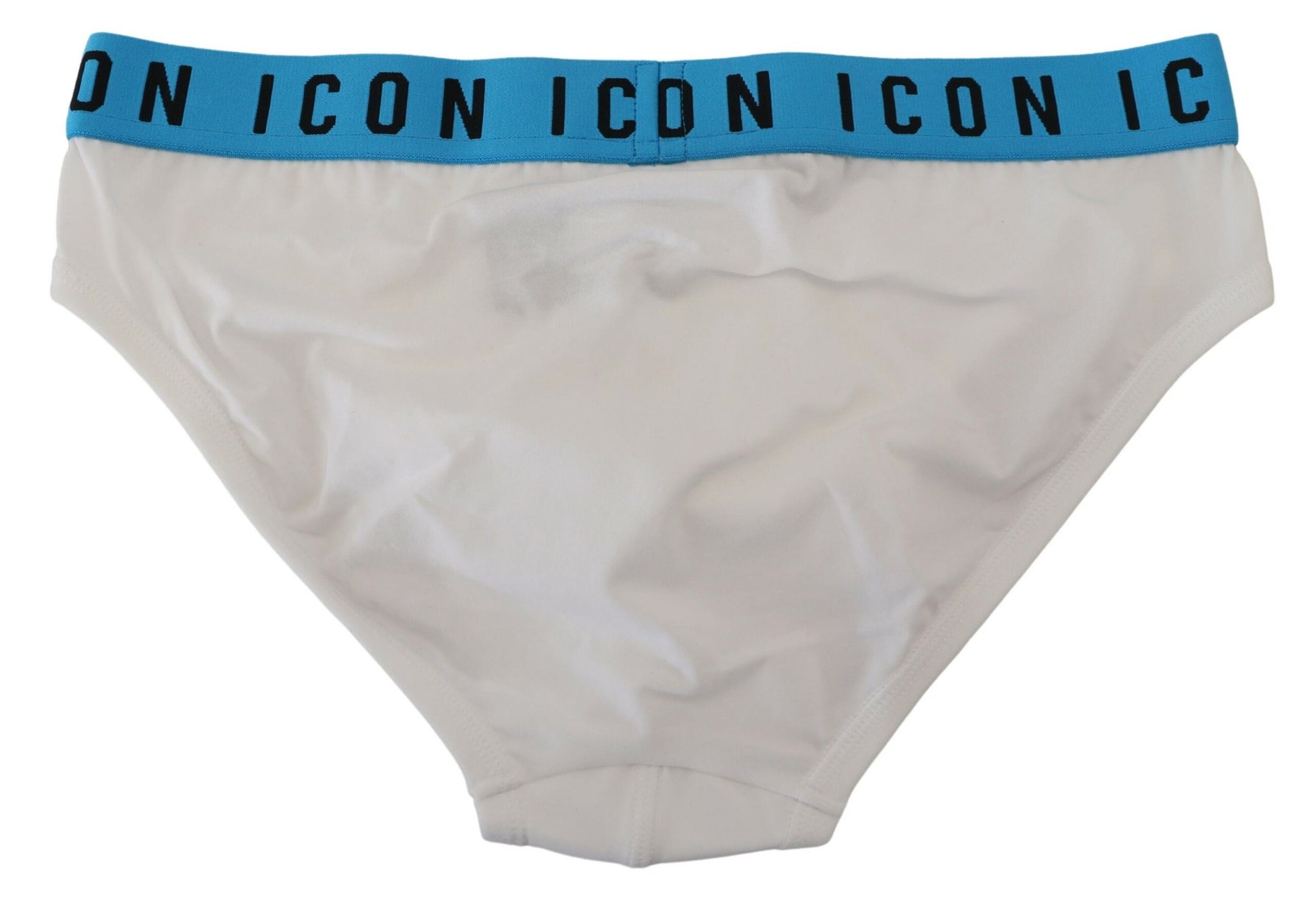 Dsquared² White Icon Logo Cotton Stretch Men Brief Underwear