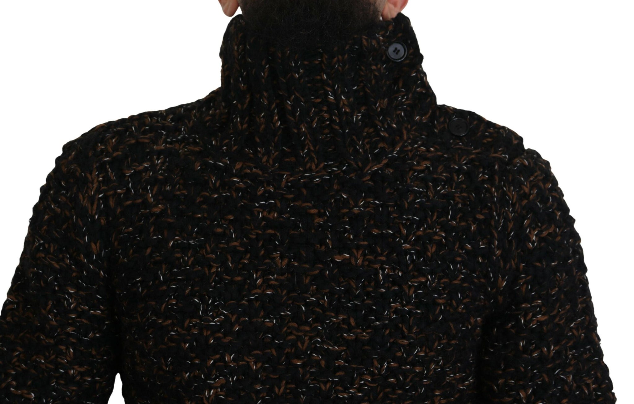 Dolce & Gabbana Brown Fatto A Mano Turtleneck Pullover Sweater