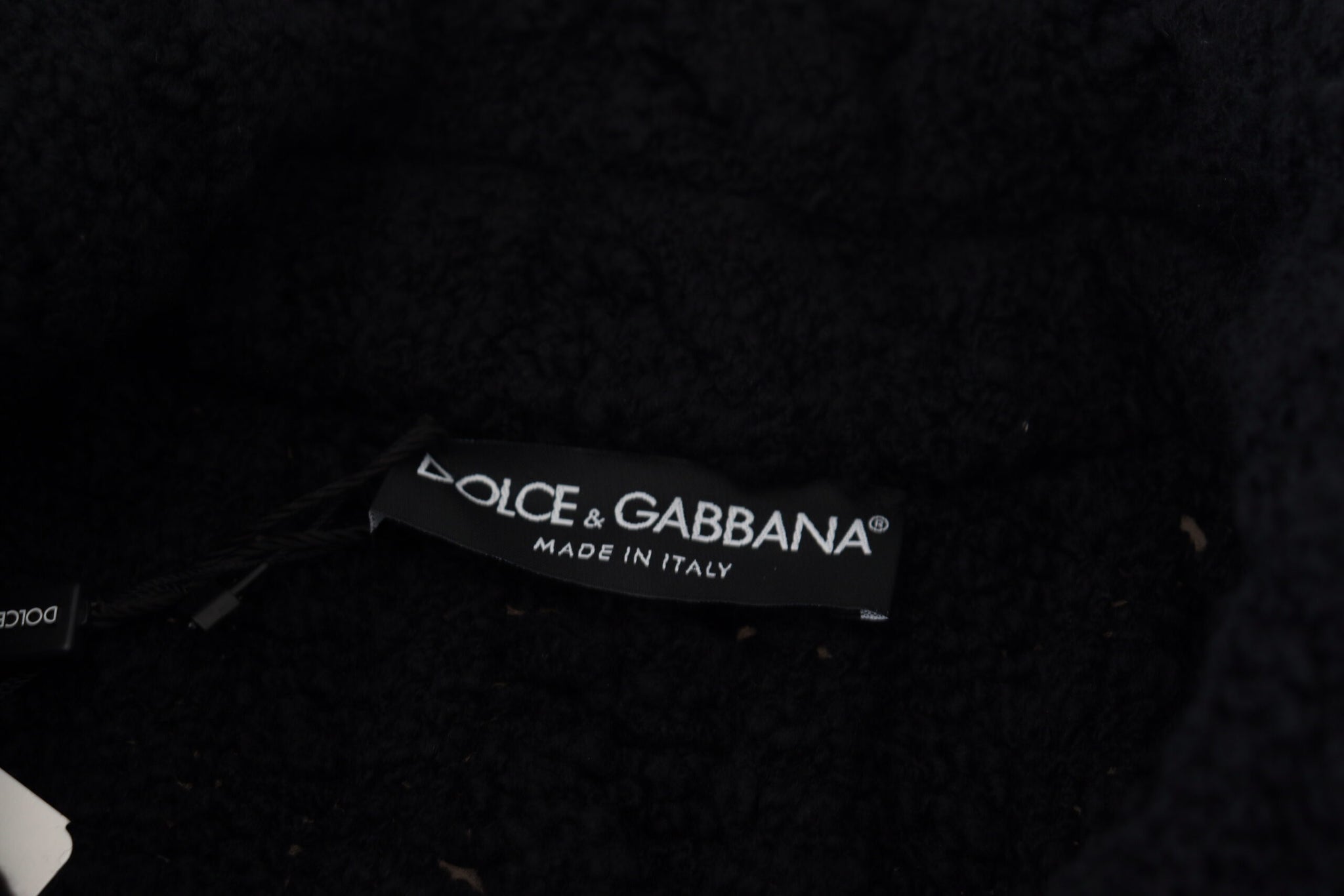 Dolce & Gabbana Black Wool Knit Button Cardigan Sweater